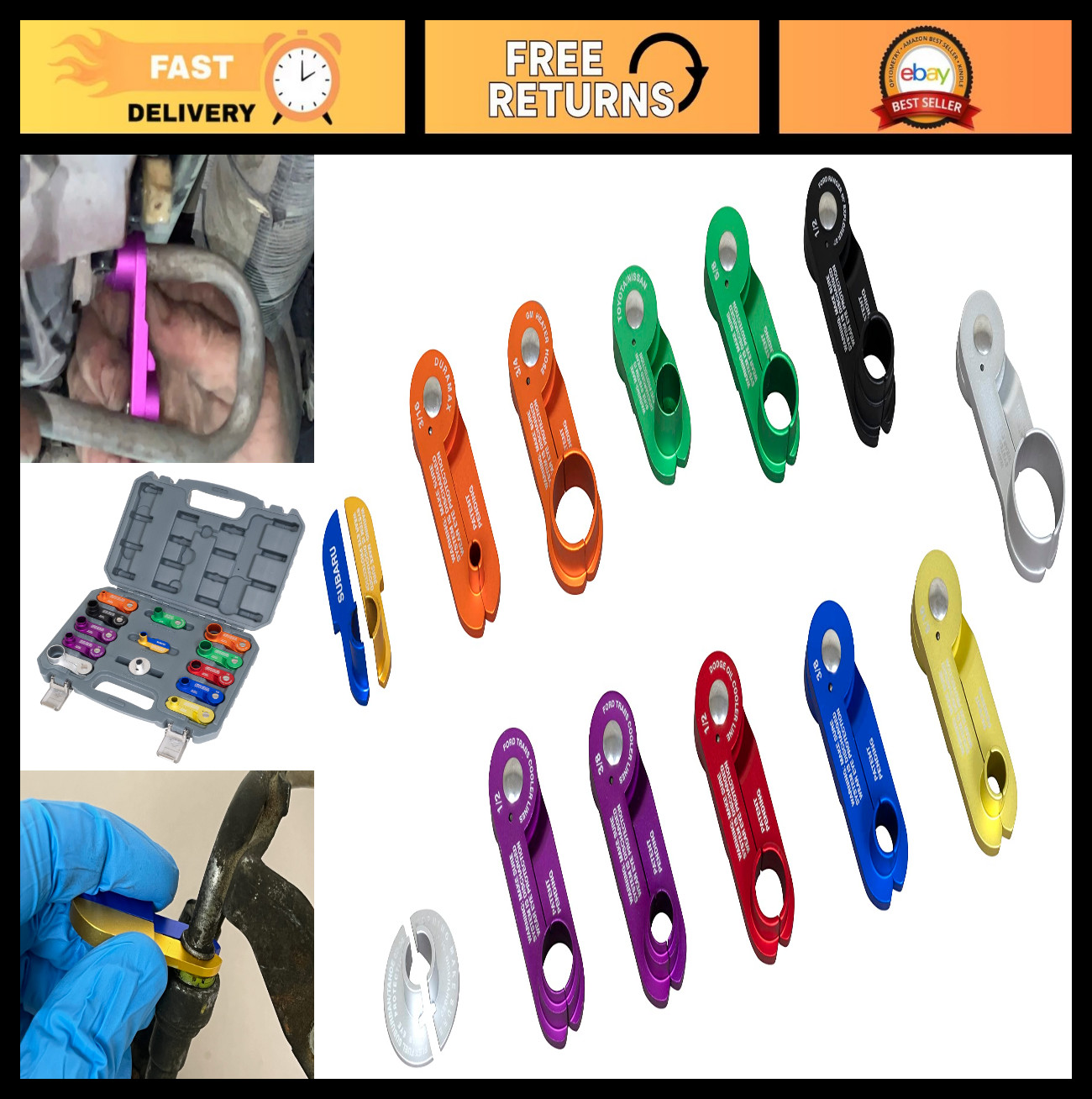 Aluminum Spring Disconnect Tool Set – 13 Piece Automotive Repair Kit