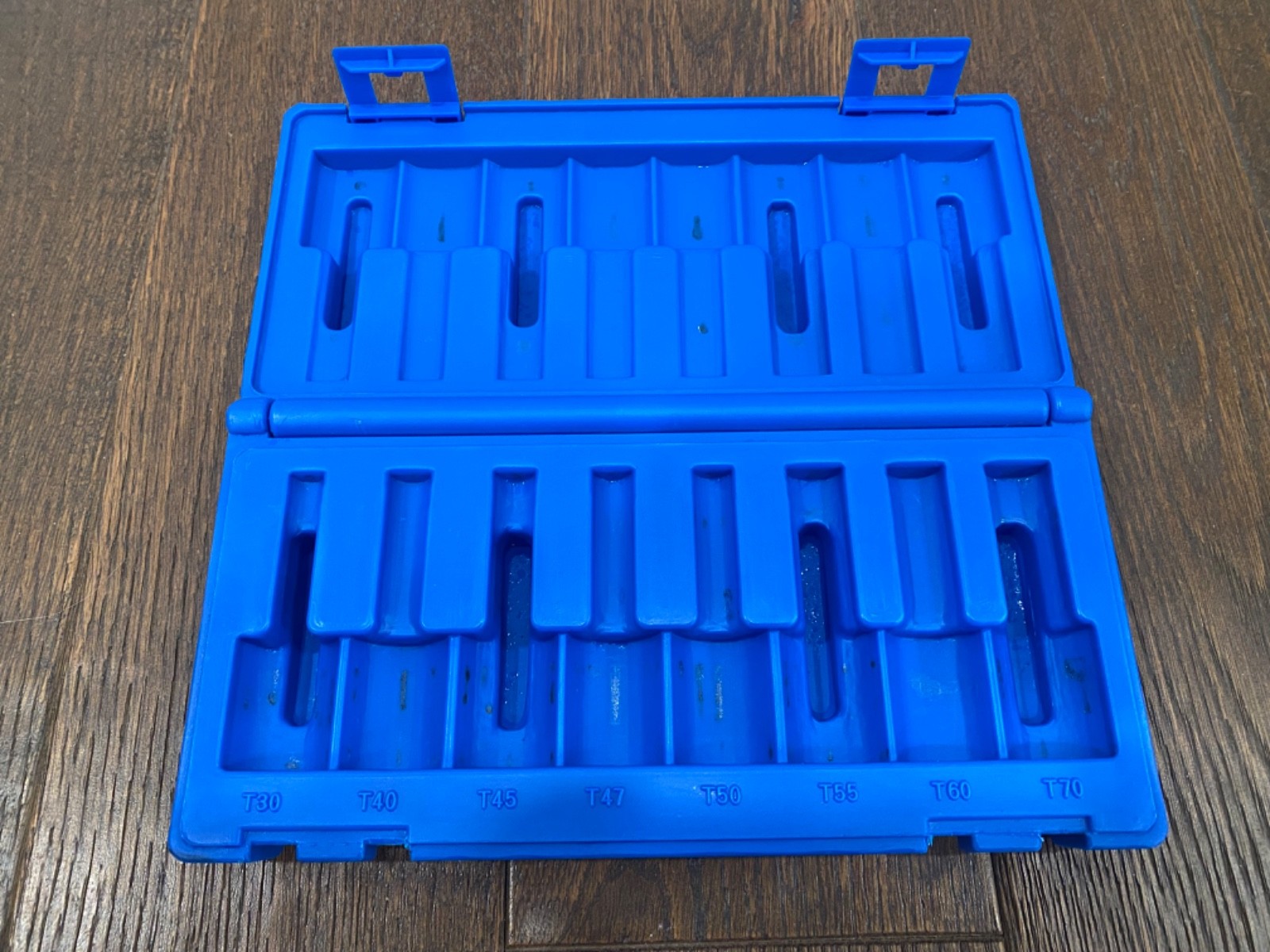 CASE ONLY Grey Pneumatic 1300T 8 PIece 1/2″ Dr Internal Star Impact Socket Set