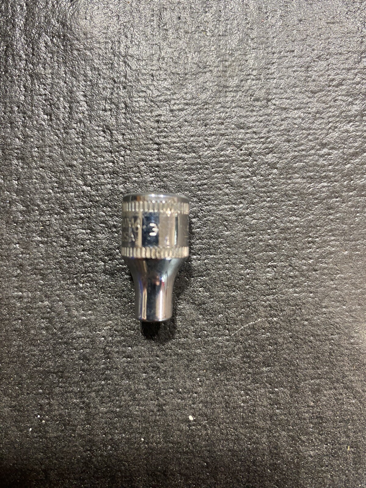 Snap On Tools 1/4” Drive 6 Point Metric 4mm Flank Drive Shallow Socket TMM4