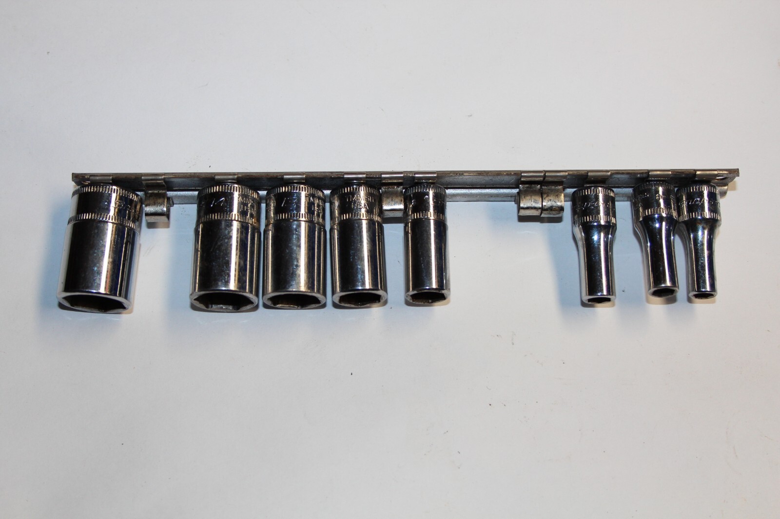 SNAP-ON TOOLS 1/4″ Drive 6-Point Metric Semi-Deep Socket SET 8pcs USA