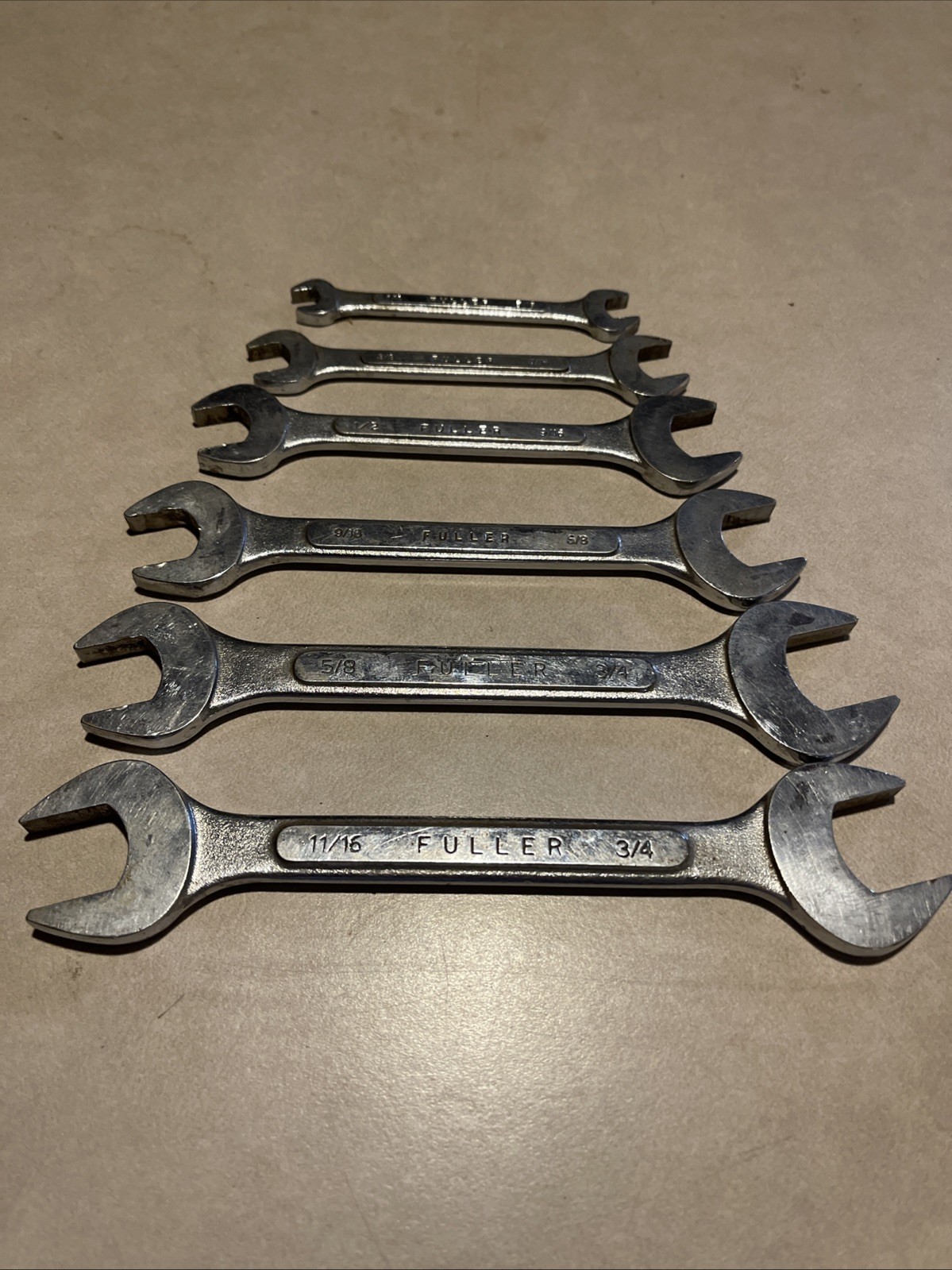 Fuller 6 pc Open End Wrench Lot