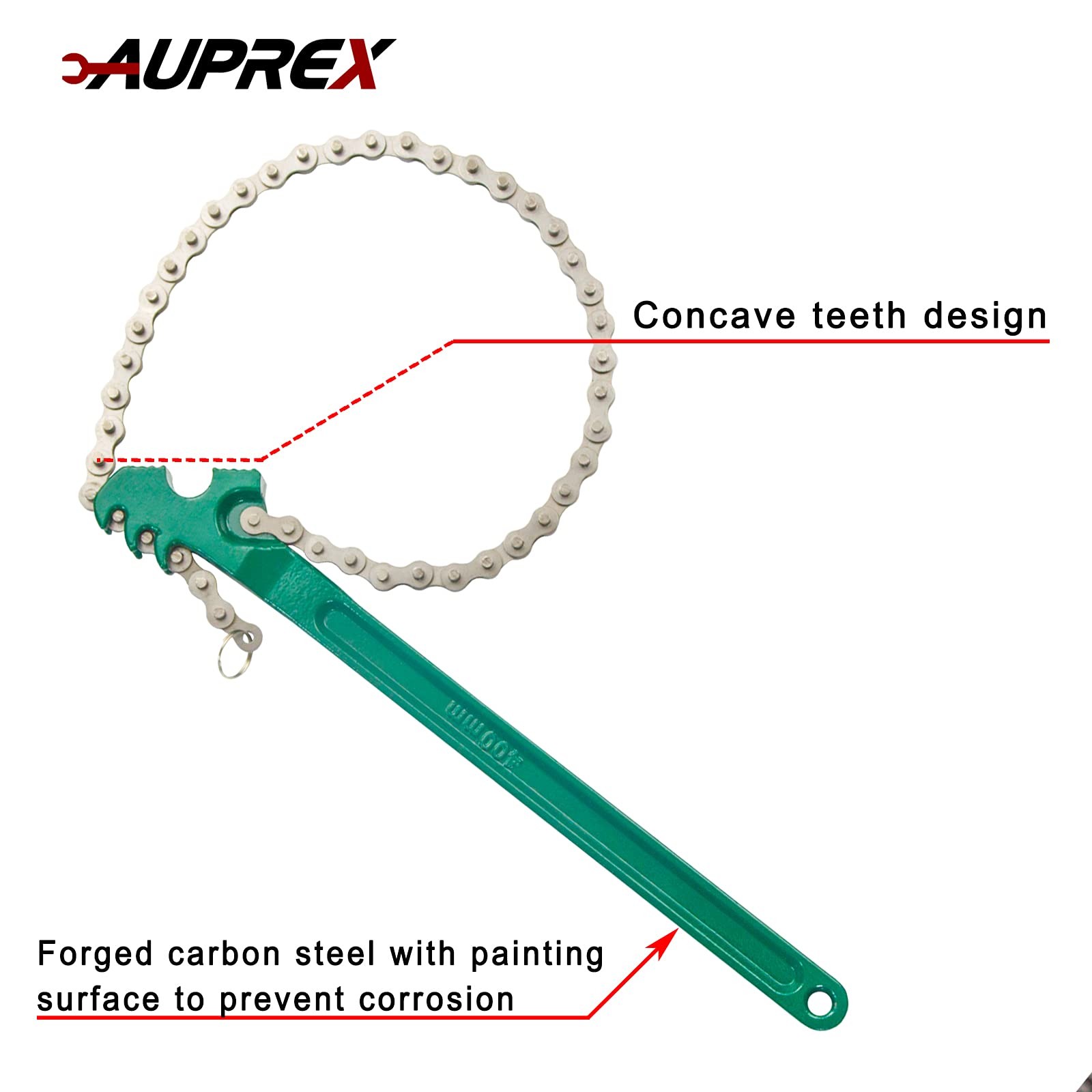 16 Inch Sturdy Adjustable Heavy Duty Ratcheting Chain Oil Filter Wrench Reversib