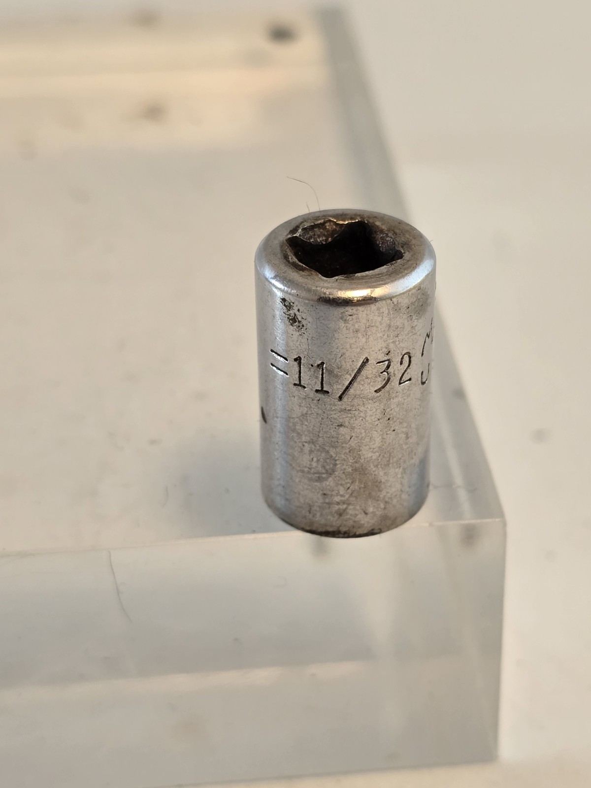 Mac Tools SAE 11/32″ M116 Shallow Standard Socket 1/4″ Drive 6 Point Chrome USA