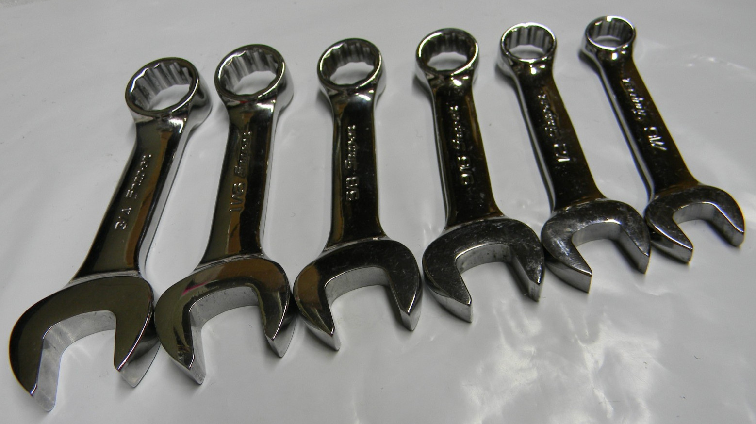 SNAP-ON 6PC SAE 12PT FLANK DRIVE MIDGET 7/16-3/4″ COMBINATION WRENCH SET OXI706B