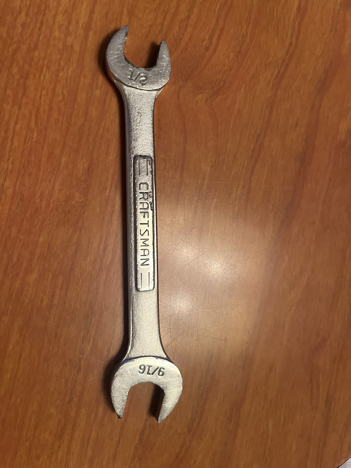 Craftsman =V= Series 1/2″ x 9/16″ SAE Double Open End Wrench USA