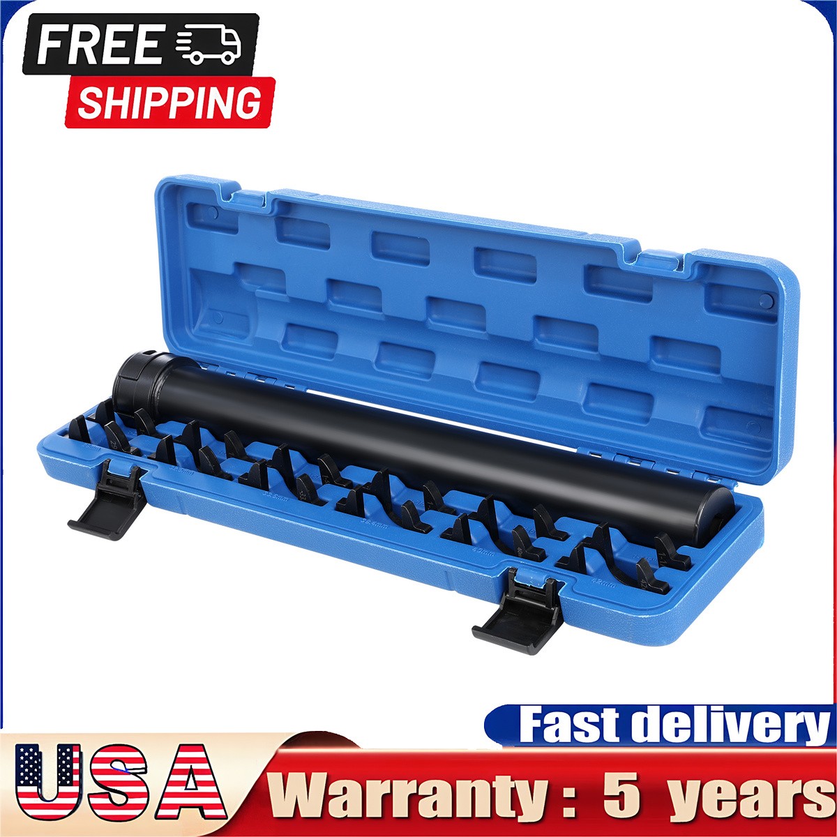 Crowfoot Adapters Tie Rod Tool for Most Vehicles Cars Trucks SUVs Kit