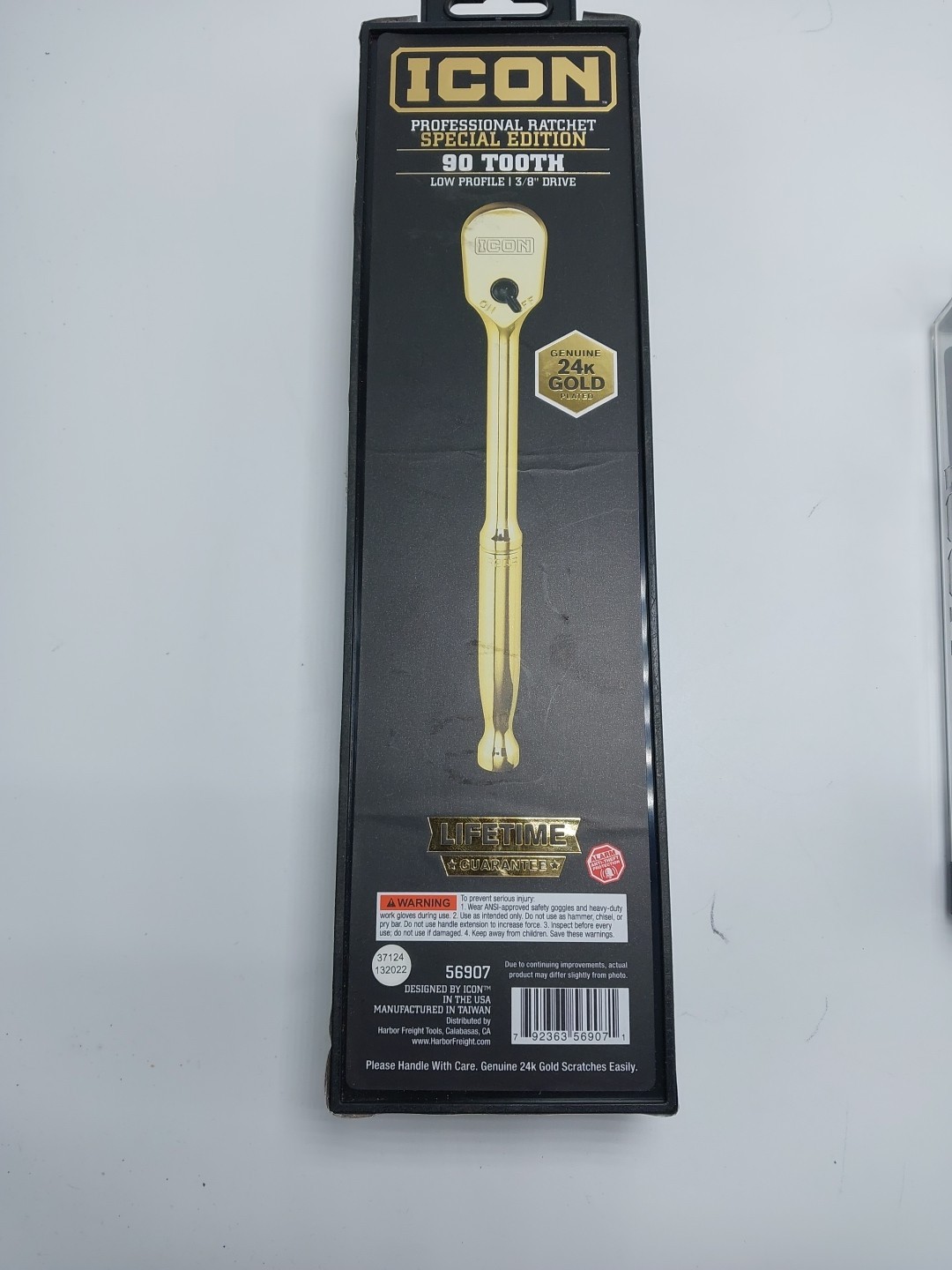 ICON 3/8″ & 1/4″ Drive Pro Ratchet 24K Gold Plated 90 Tooth Special edition