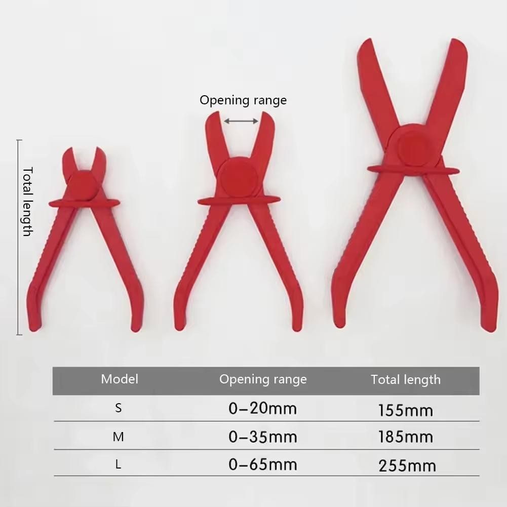 6PCS 8milelake Hose Clamp Pliers Flexible Pinch Off Plier 3 Sizes for Fuel Hoses