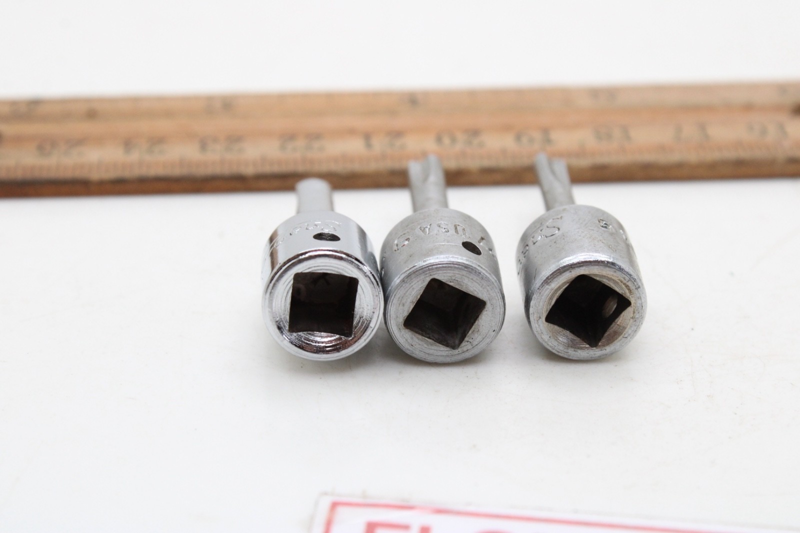 Snap On TM27 TM30 TM31 3 Piece Specialty 1/4″ Drive Clutch Driver Socket Set USA
