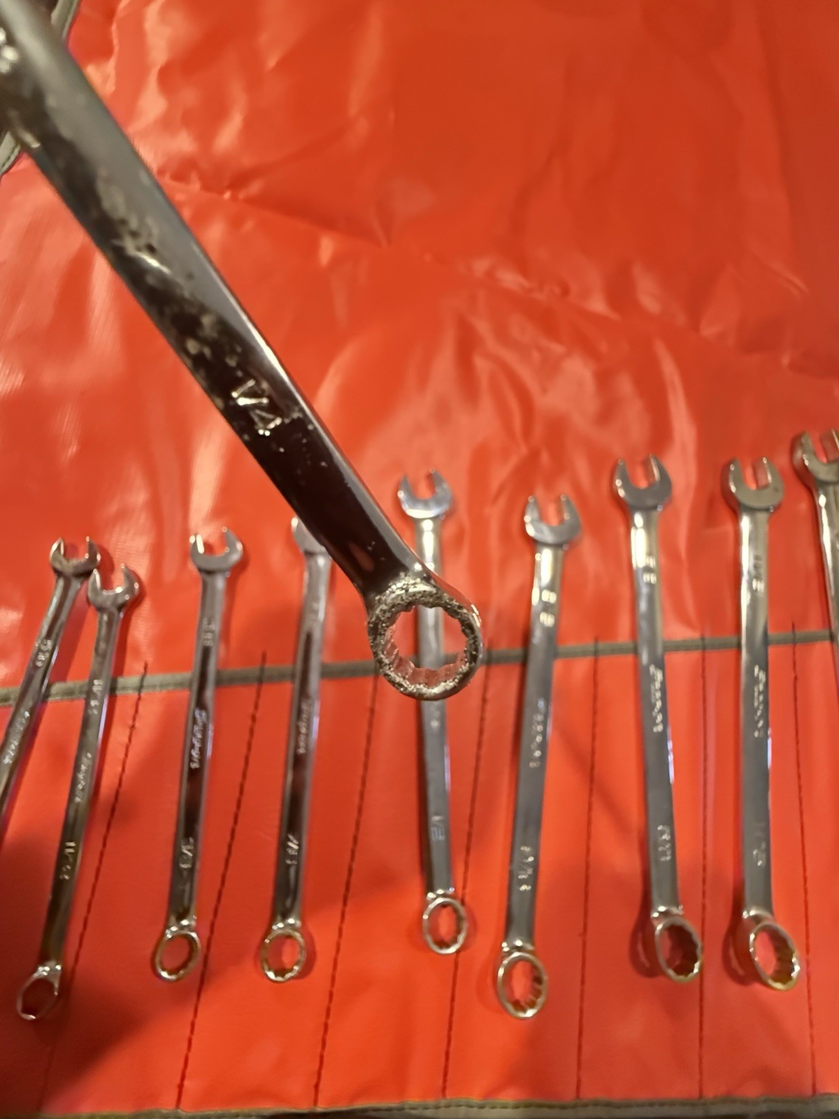 ULGY NOS Snap On 14 Pc OEX SAE Combo Wrench 12 Pt. Set C-141B Date Code 1997 USA