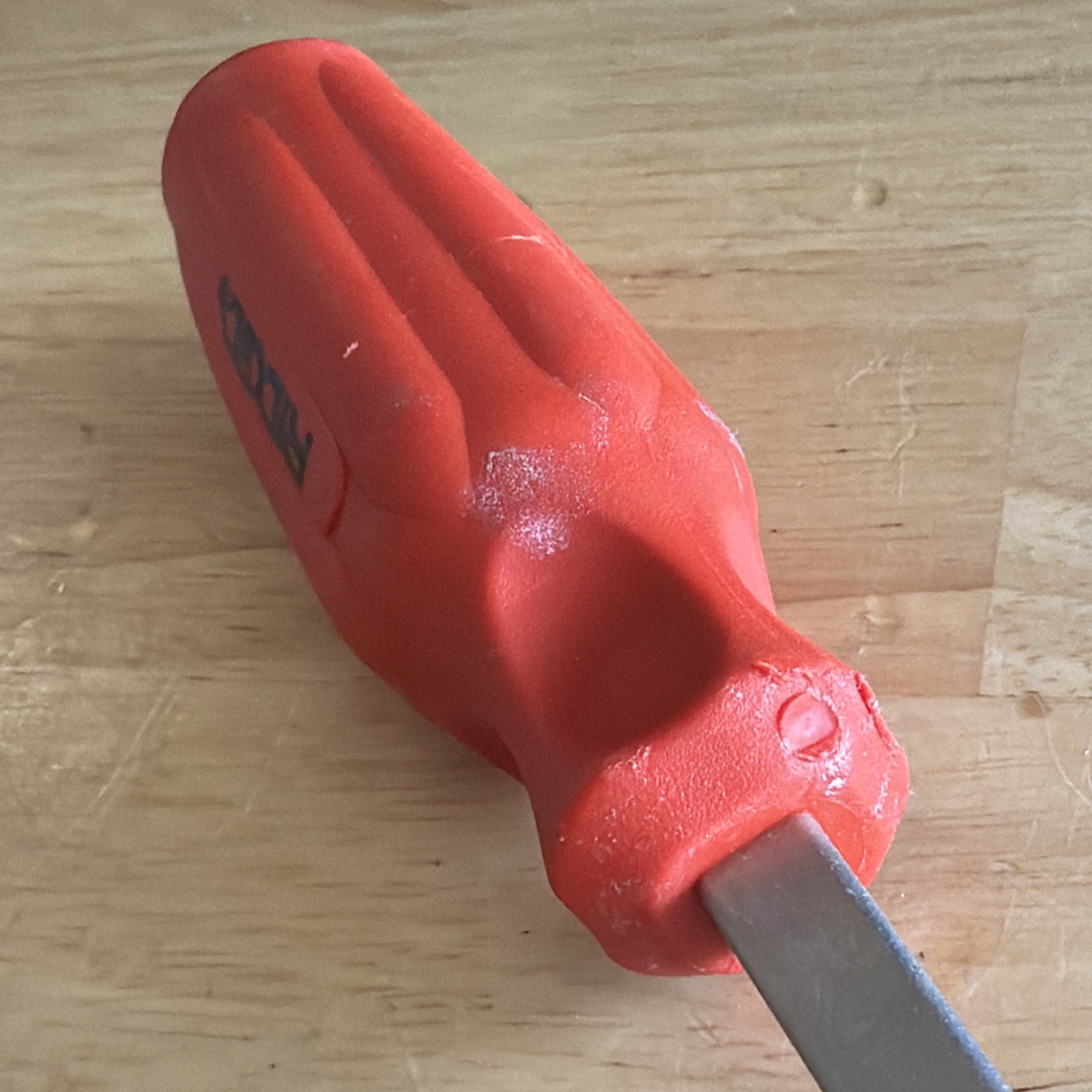 Ridgid 3/8″ Cabinet Flat Slotted Screwdriver Orange 16″ Long Shank 507-631 USA