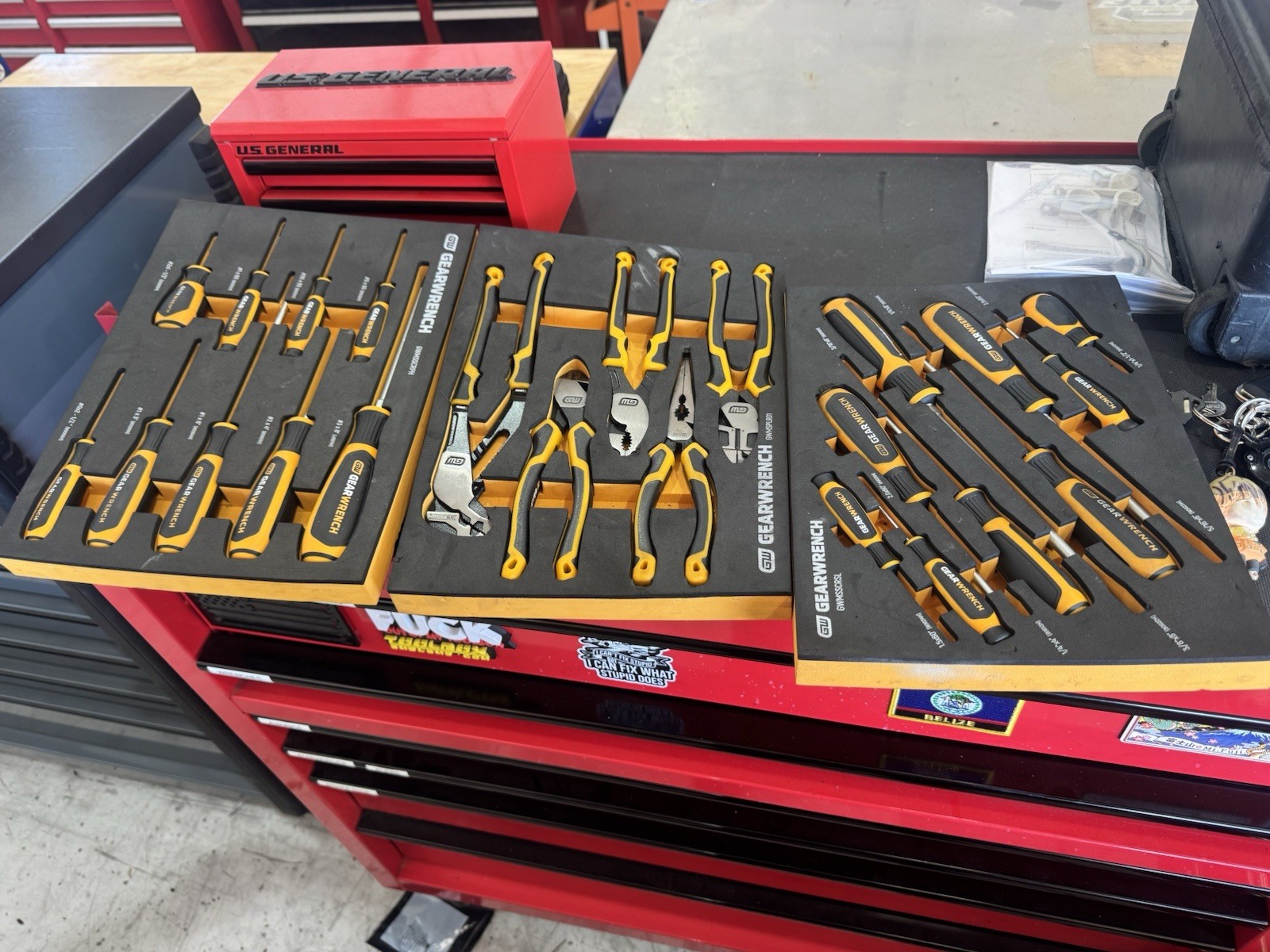 Red US General 56 in. x 22 in. Roll Cab, Series 3 and all tools. $6000 OBO