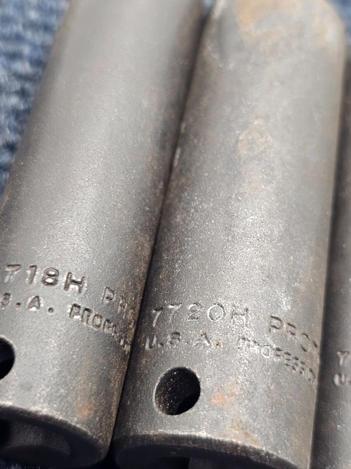 (QTY 4) Proto 3/8″ Drive Deep Impact Sockets 5/8, 9/16, 11mm, 1/2″