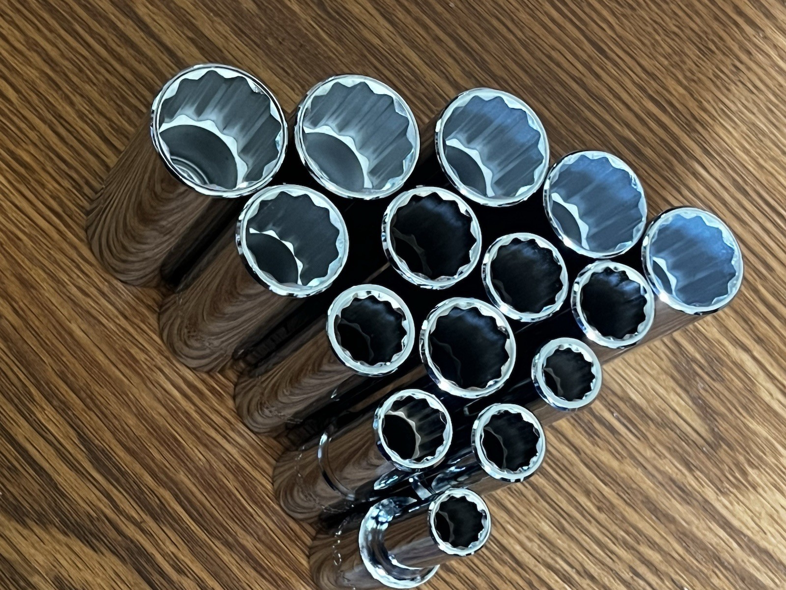 Proto® Professional 1/2″ Drive 15 Pc Metric Chrome Deep Socket Set 12 Point USA