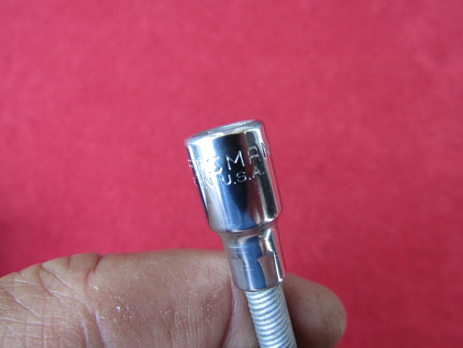 NICE Vtg CRAFTSMAN 1/4″ Dr 4″ Flexible Socket Extension 4336 -V- Series Made USA