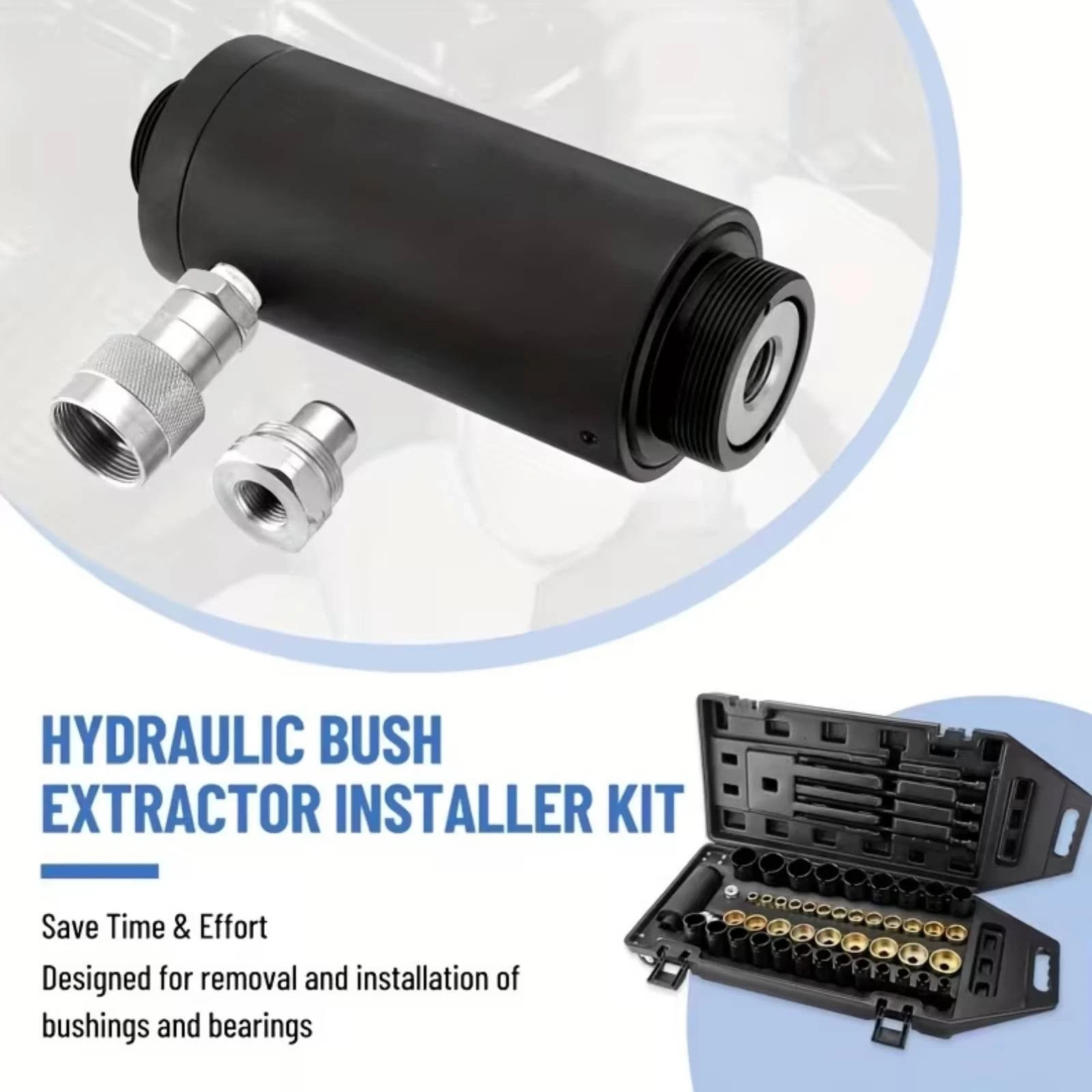 Universal Heavy Duty Hydraulic Sleeve Kit,Bushing Bearing Removal Install Tool