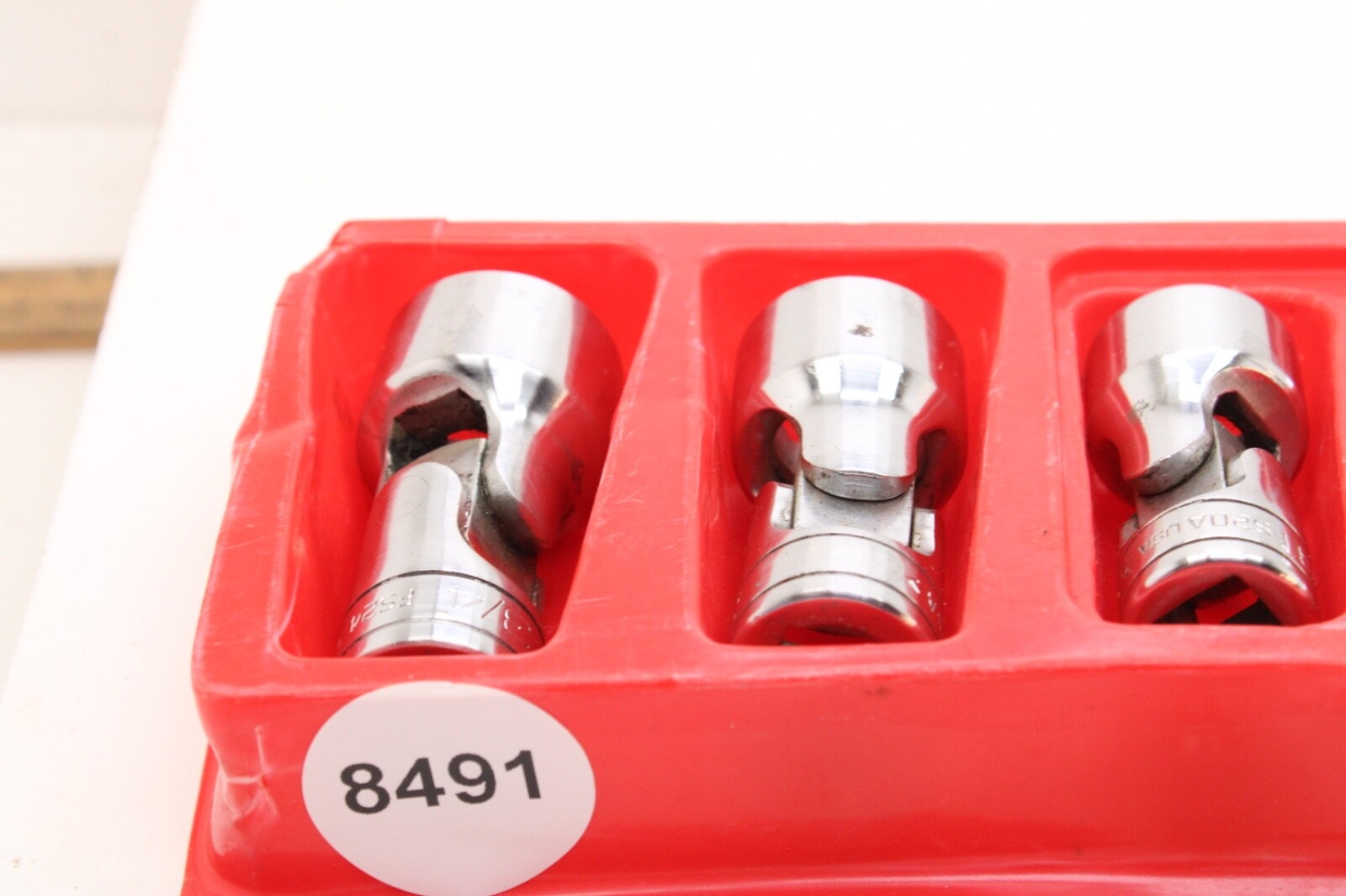 Snap-on FS24-FS14A 3/4″-7/16″ 3/8″ Drive 6 Point SAE ChromeSwivel Socket Set USA