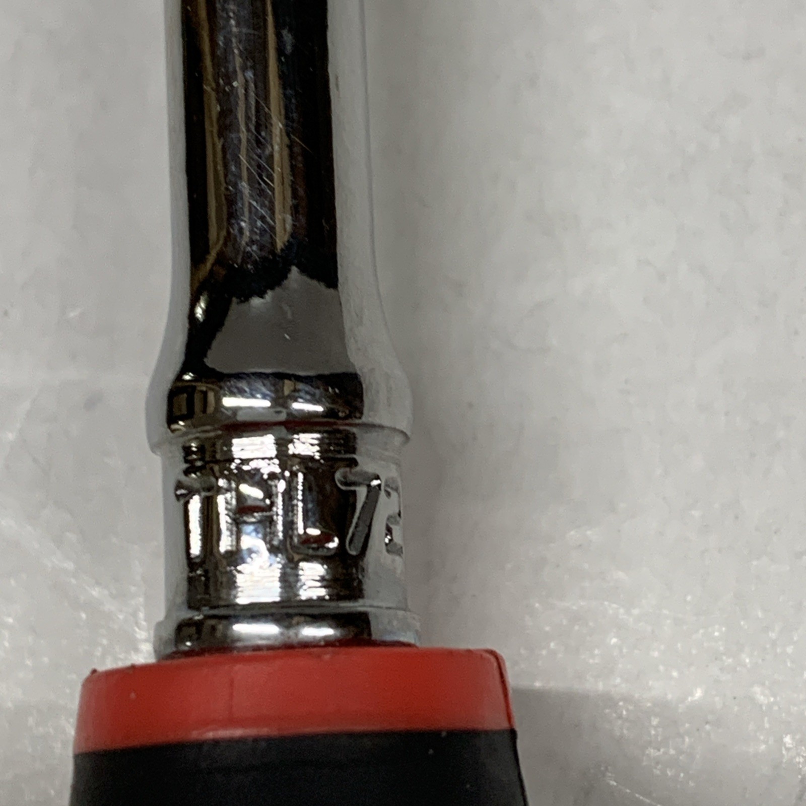 Snap On Tools USA THL72A 1/4″ Drive RED Soft Grip Long Handle Ratchet NEW