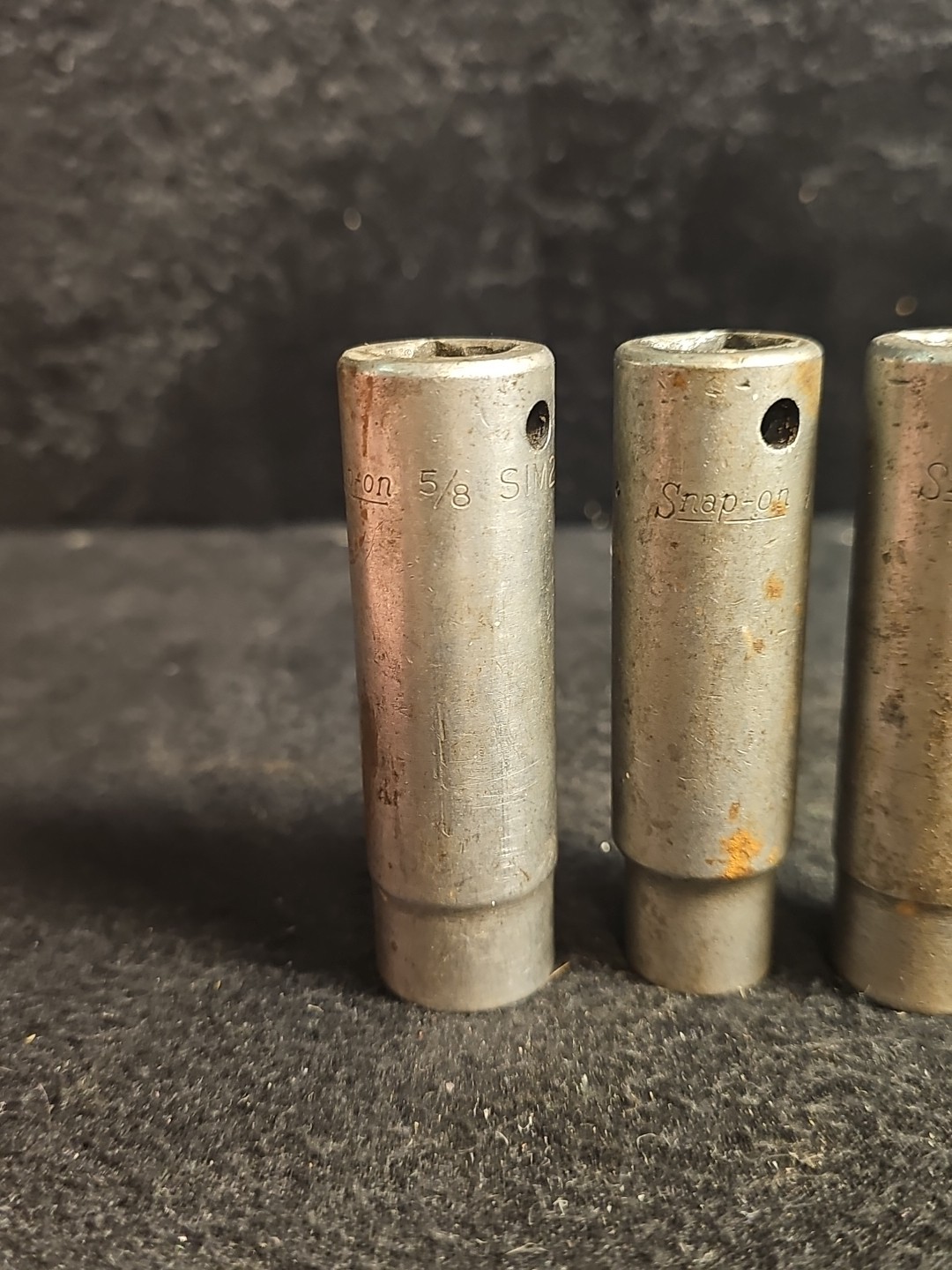 Vintage Lot Of 3 1/2″ Drive Snap On Sockets 6 Point, Sim200, Sim160, Sim180