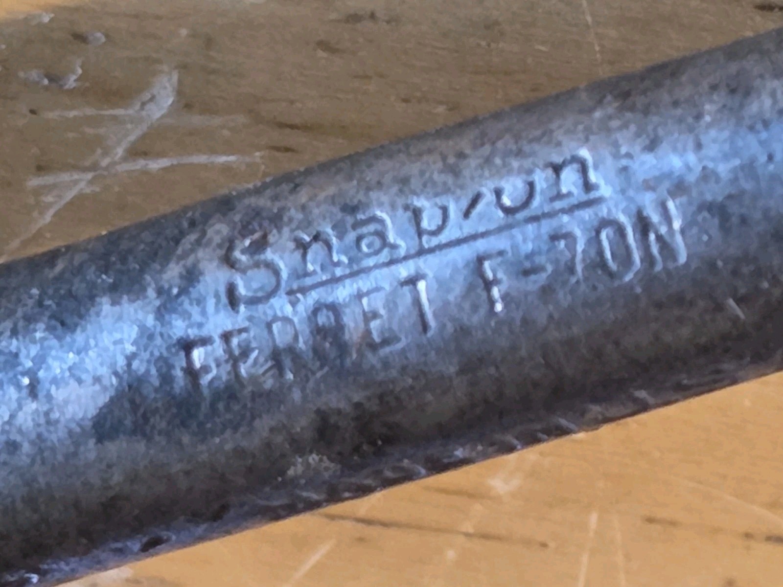 Vintage Snap On 3/8in Drive Ratchet Ferret F70N Old Mechanic Tool MADE IN USA