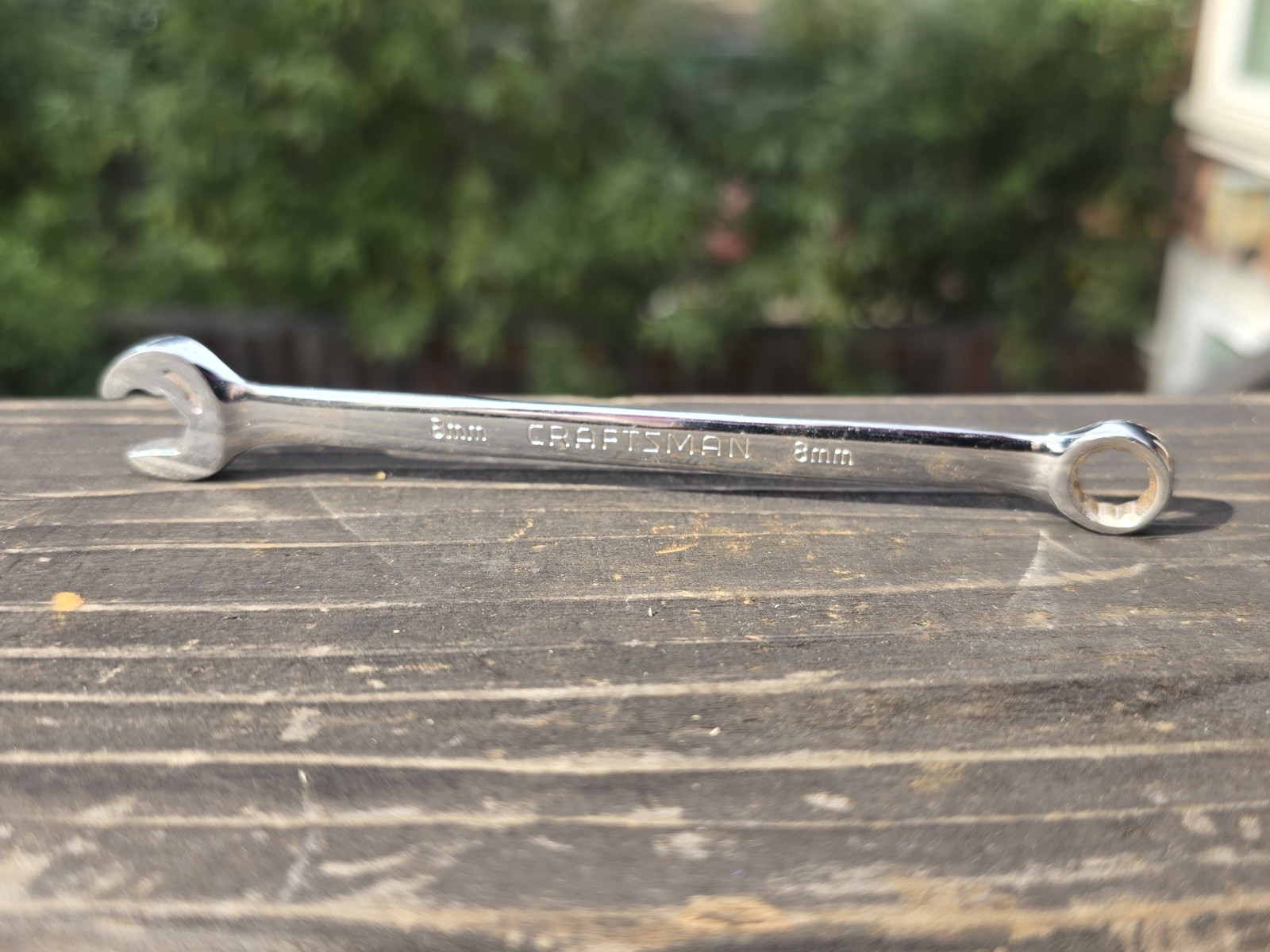 Craftsman 33059 D-AB 8MM Metric Chrome Ratcheting Combination Wrench USA