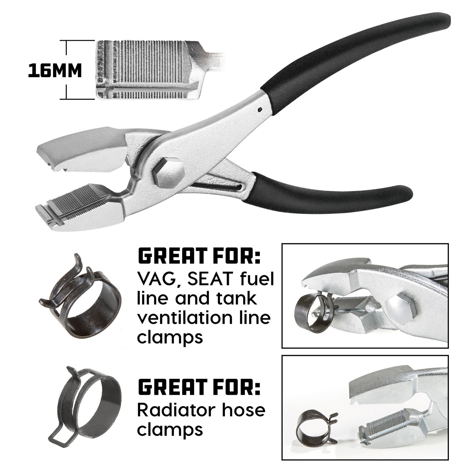 Powerbuilt Multi-Directional Hose Clamp Pliers – 647868