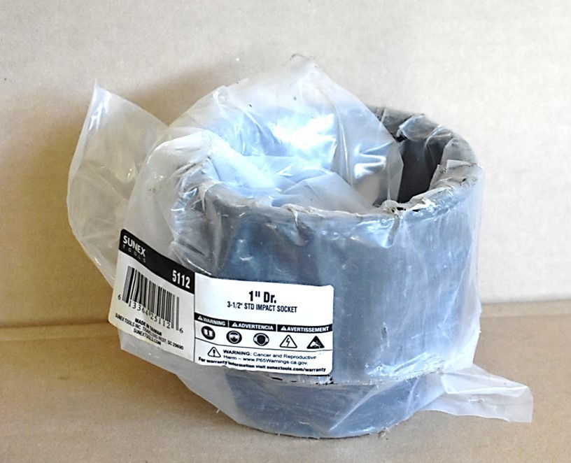 SUNEX TOOLS 5112 1” Dr. 3 ½ STD IMPACT SOCKET
