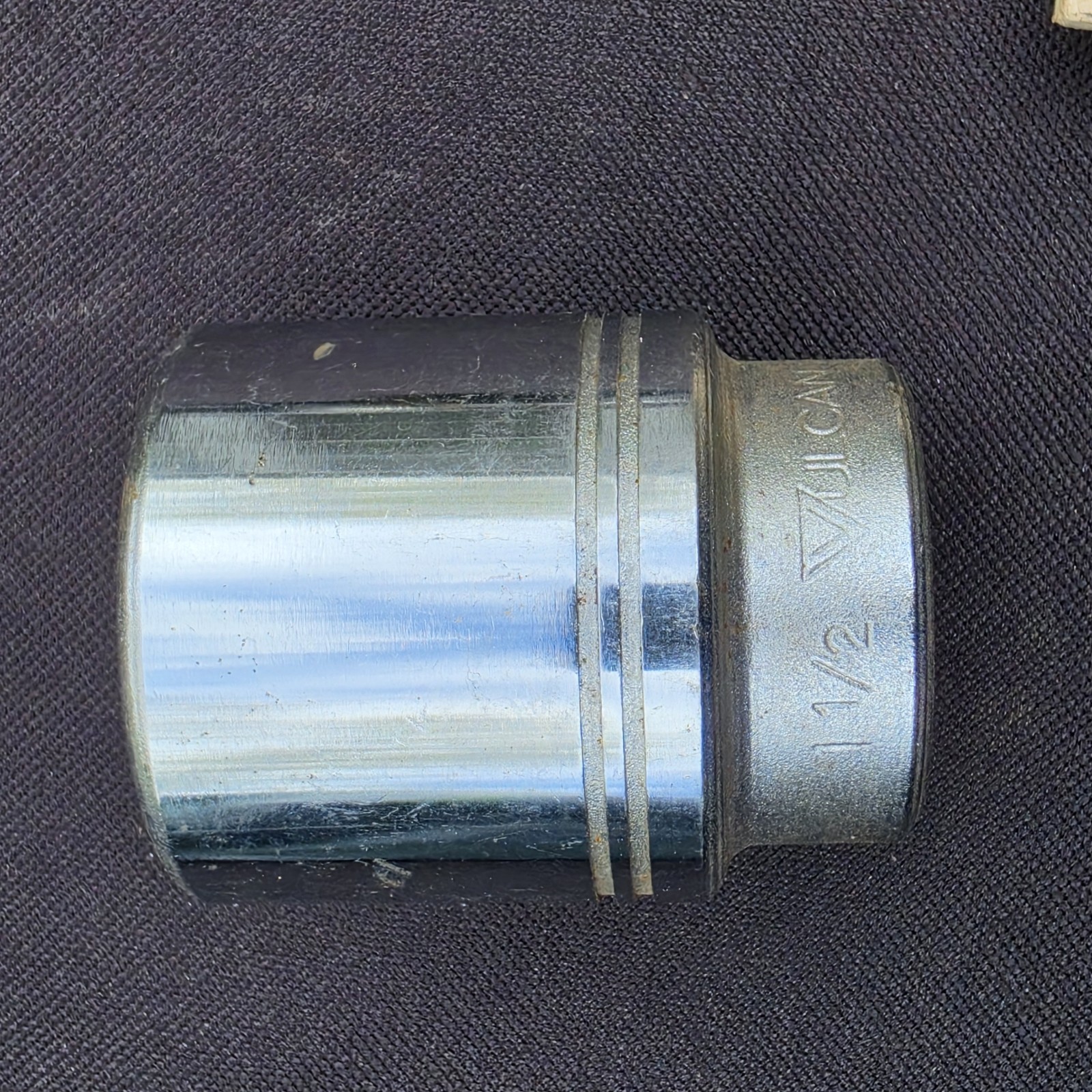Vulcan By Williams USA H-1248 1 1/2″ 3/4″ Drive 12 Point Socket. Clean Vintage