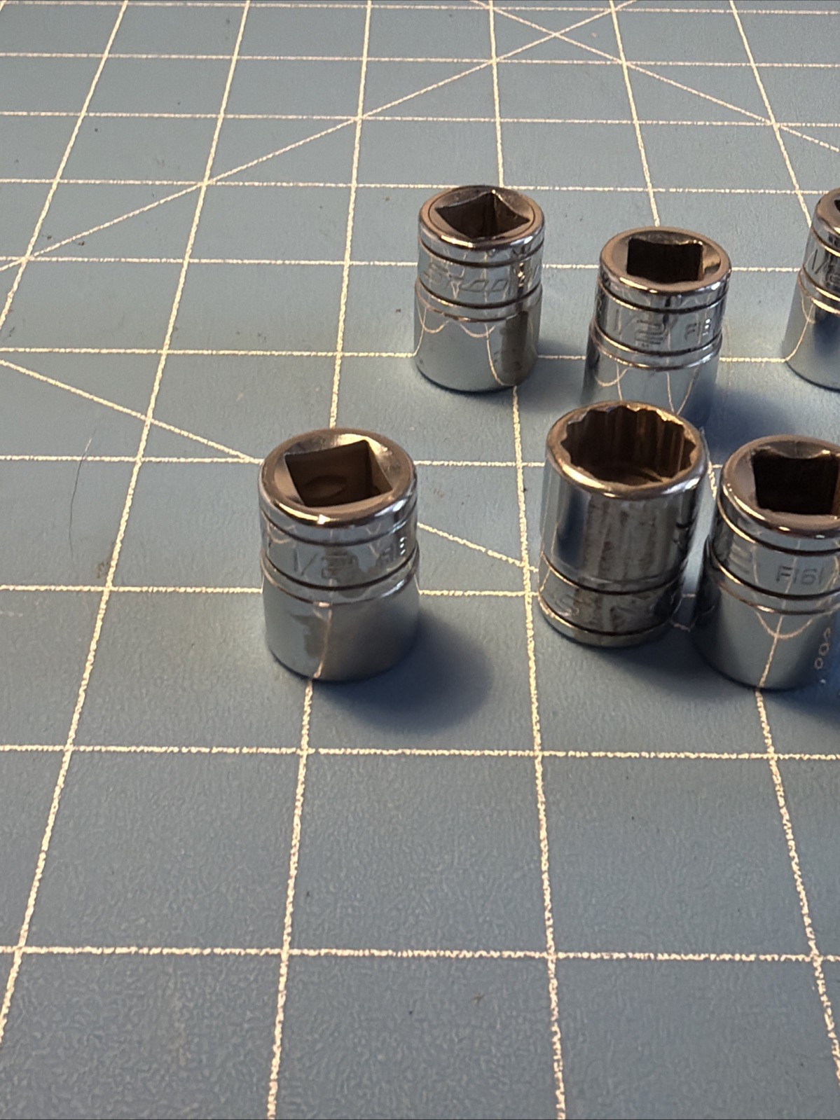 SNAP ON 1/2″F161 3/8″ DRV 12 POINT SAE SOCKET F 161 1/2 USA you get 1 OF 8