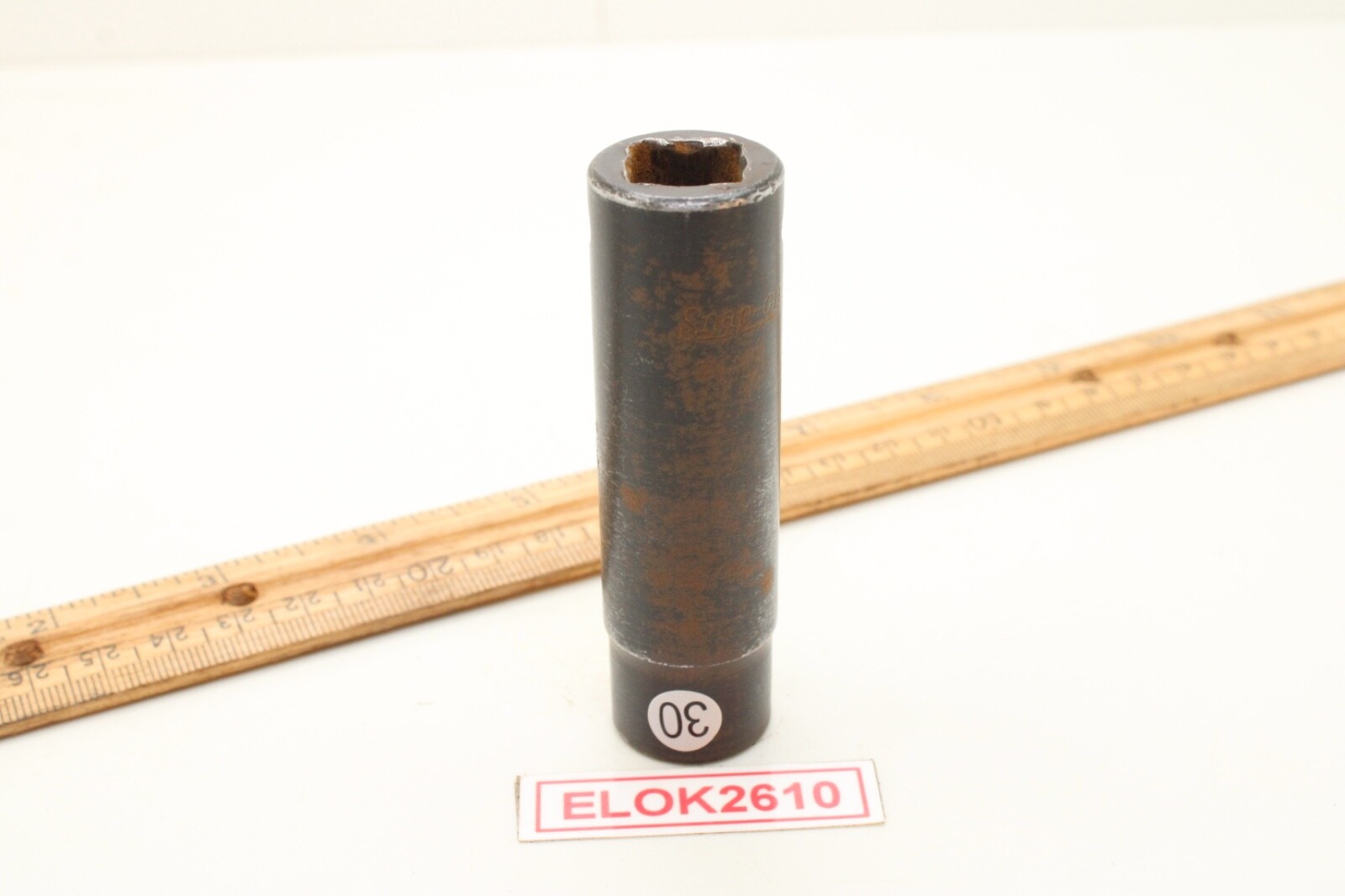 Snap-On Tools SIM180 1/2″ Drive 6 Point SAE 9/16″ Deep Impact Socket USA
