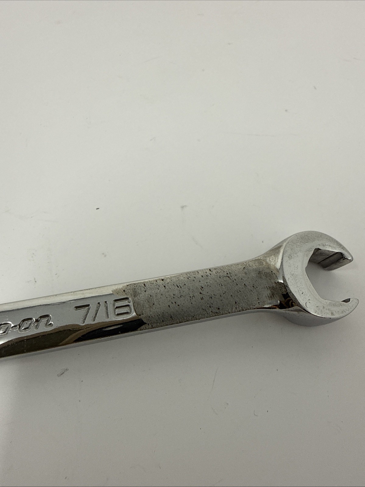 Snap-on tools 3/8 x 7/16″ SAE flare nut open end 6-point wrench RXFS1214B