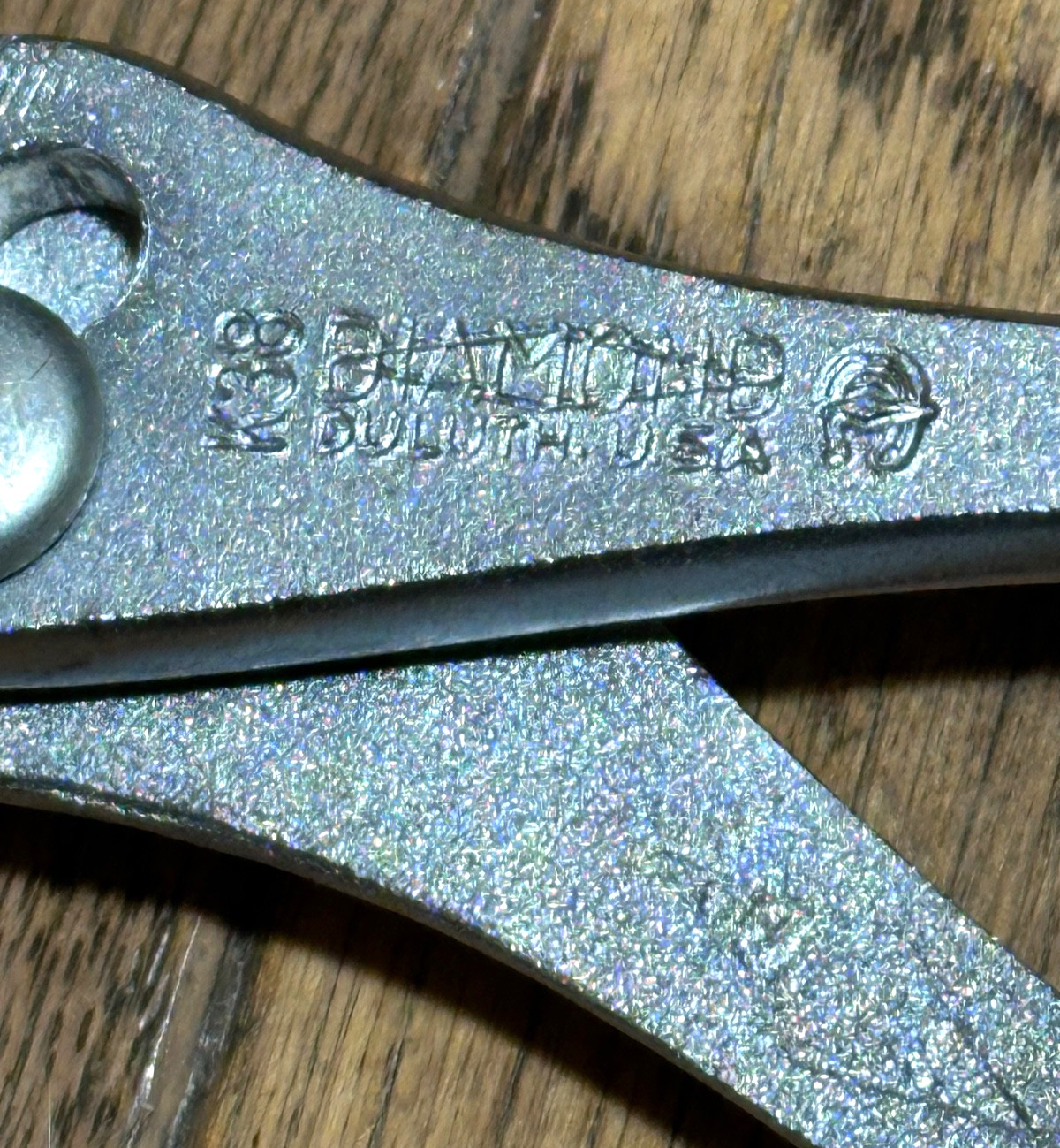🇺🇸 VTG Diamond Tools Slip Joint Pliers 8″ Long Knurled Grip Duluth, USA