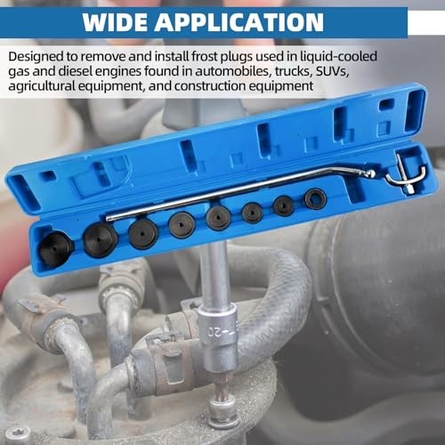 Frost Plug Installer & Remover Tool Set for Engine Block Maintenance