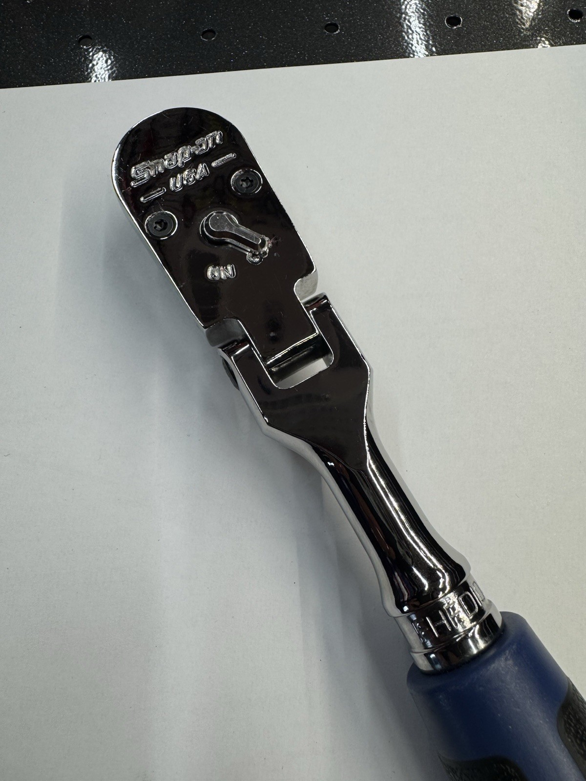 *Brand New* Snap On 3/8 Drive Cynergy Flex Head Ratchet Power Blue FHF100MB