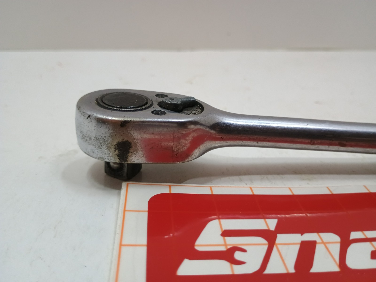 83 -Snap-On F-710B 7.5″ Length Ratchet Wrench 3/8″ Dr Standard Handle USA Used