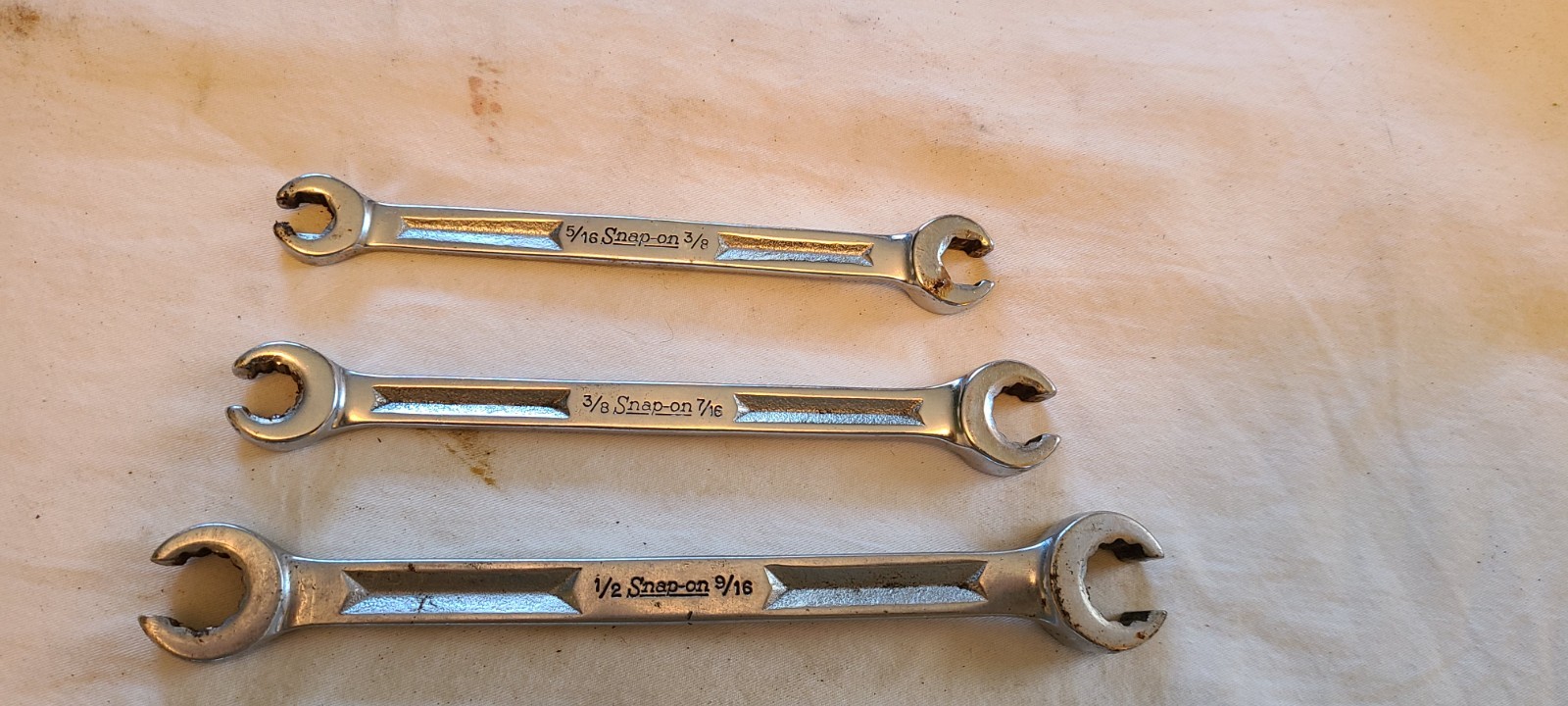 Snap-On 5 Pc. Double End Flare Nut Wrench Set 5/16″-1 1/8″ 12 Point RXH RXH1012S