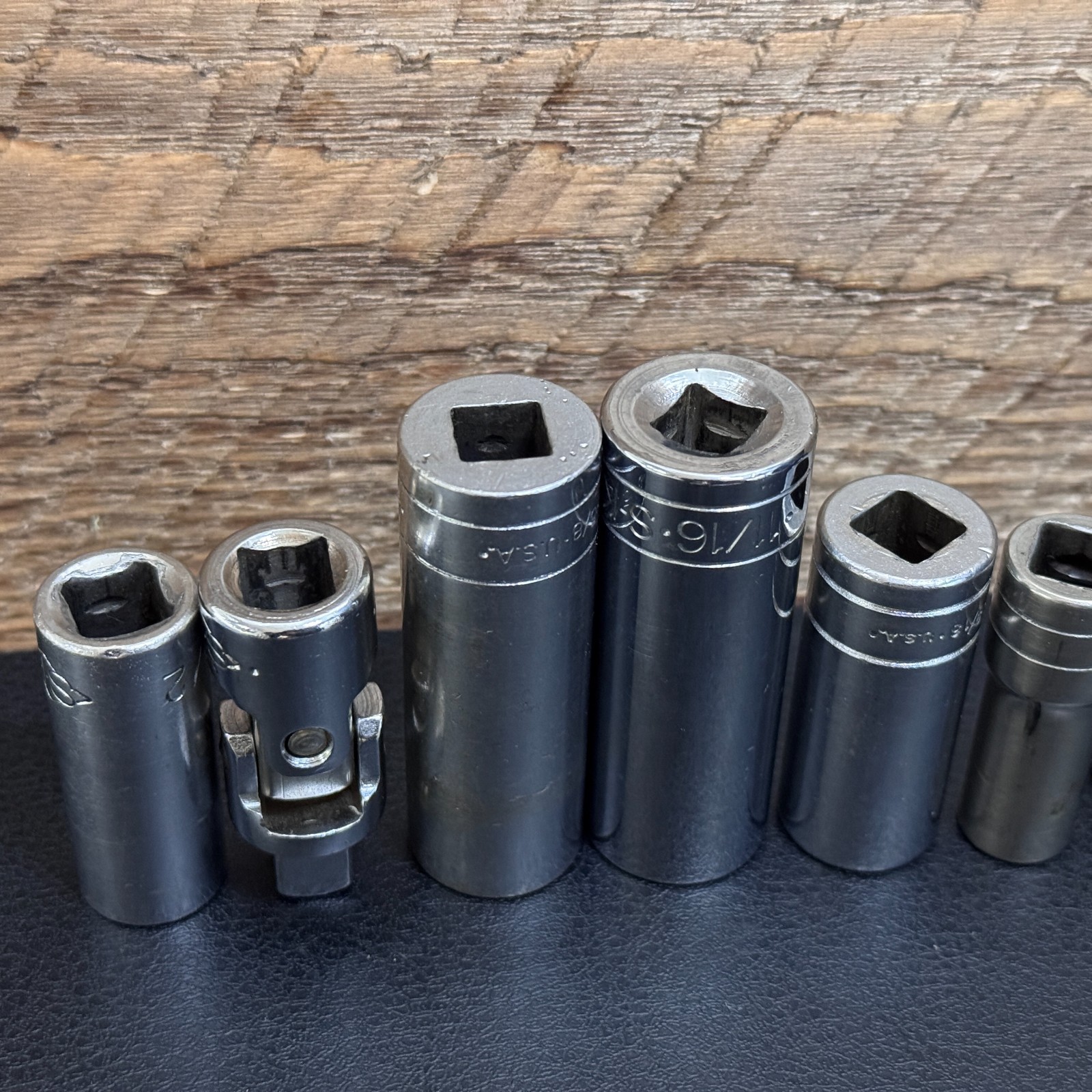 S-K Tools 3/8 Drive SAE Socket Lot 12PT 6PT Deep, STD, Universal & Ratchet 45170