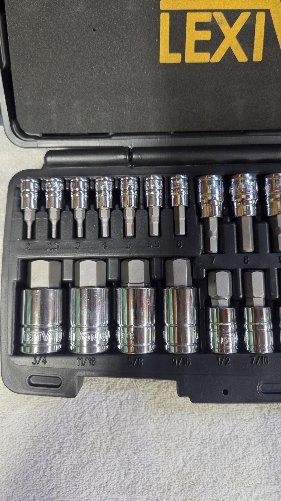 Master HEX Bit Socket Set, S2 Alloy Steel | 32-Piece SAE & Metric (LX-144)