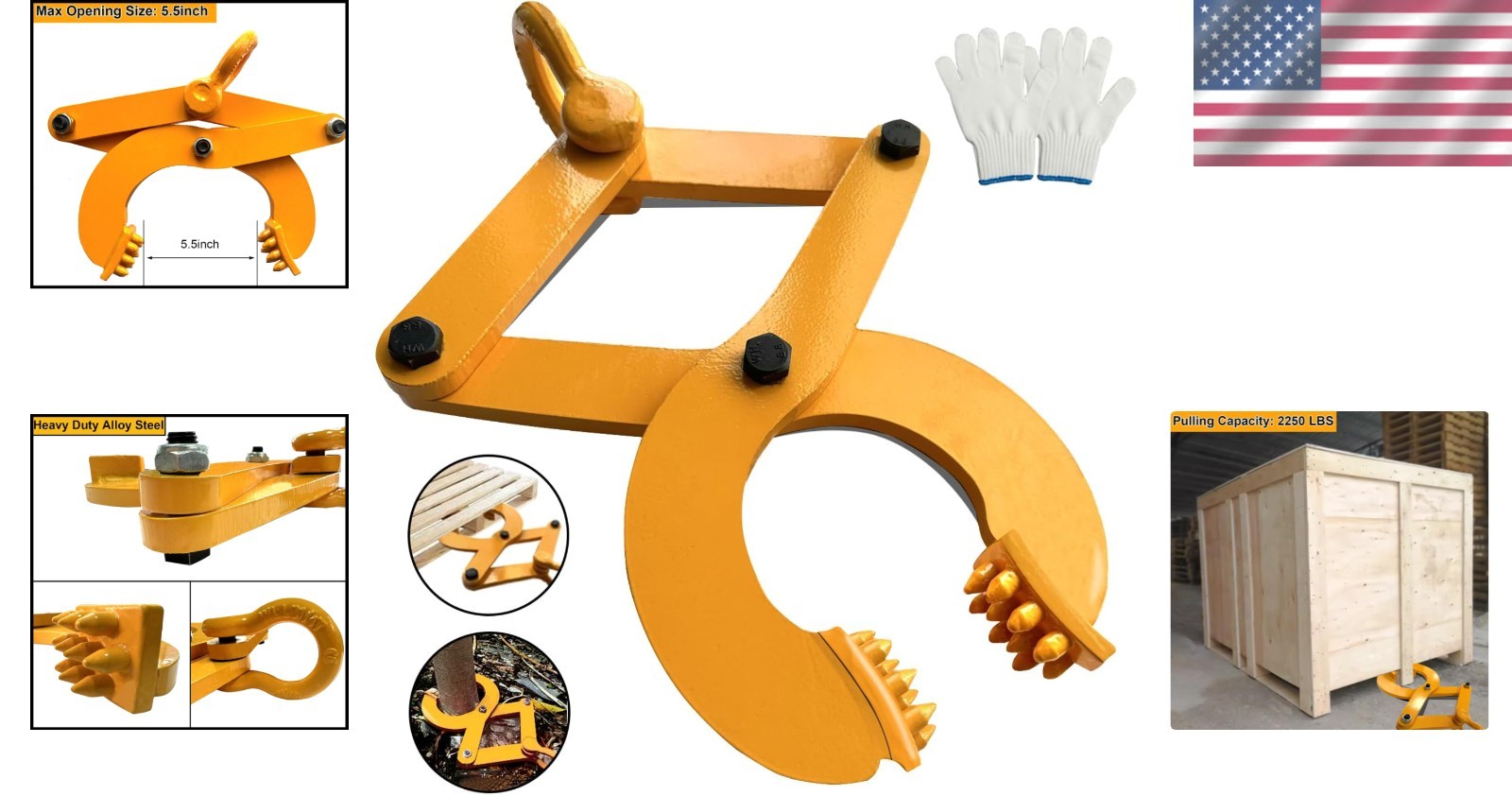 Heavy Duty Single Scissor Pulling Clamp