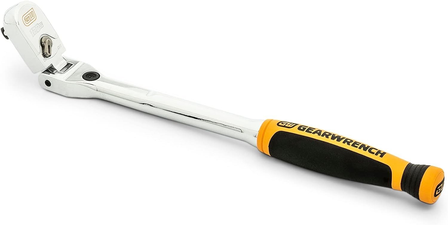 1/4″ Drive 120XP Locking Flex Head Ratchet with Cushion Grip –