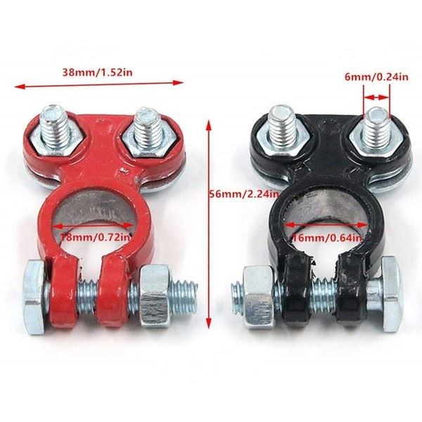 Car Battery Connection Heads Kit Compatible with Most Vehicles Set of 2