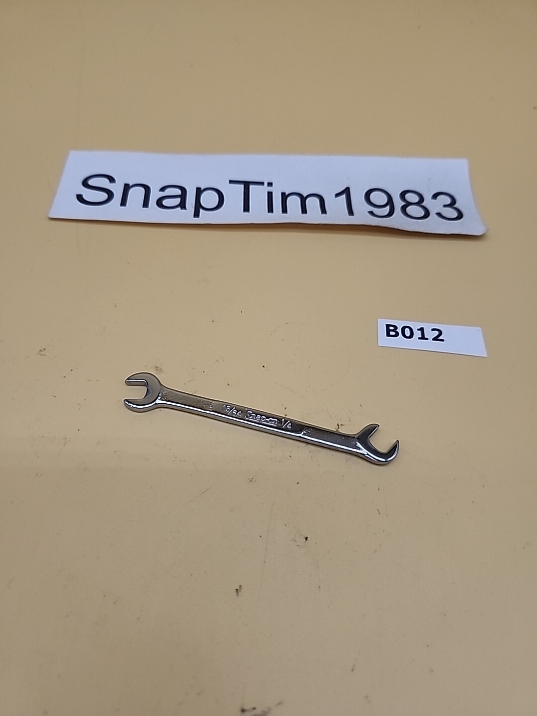 Snap-on Tools 1/4″- 15/64″ Ignition Wrench Open Angled End DS 1516 USA