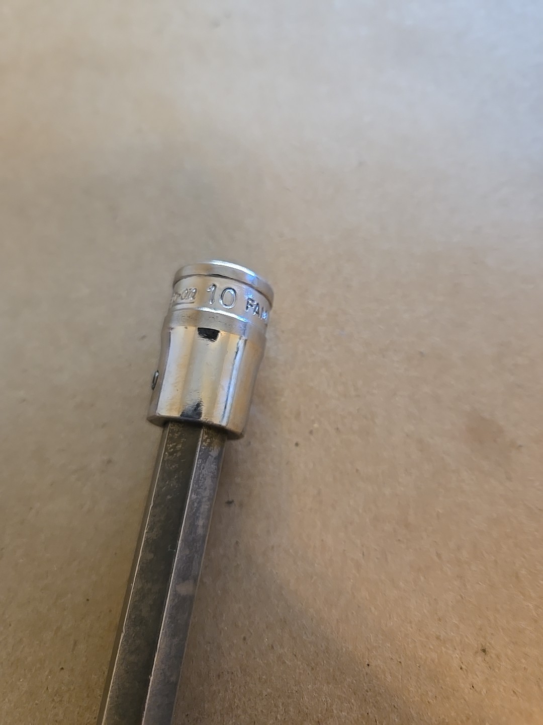 Snap On 3/8″ Drive 10MM Metric Long Hex Bit Driver Socket USA FAML10