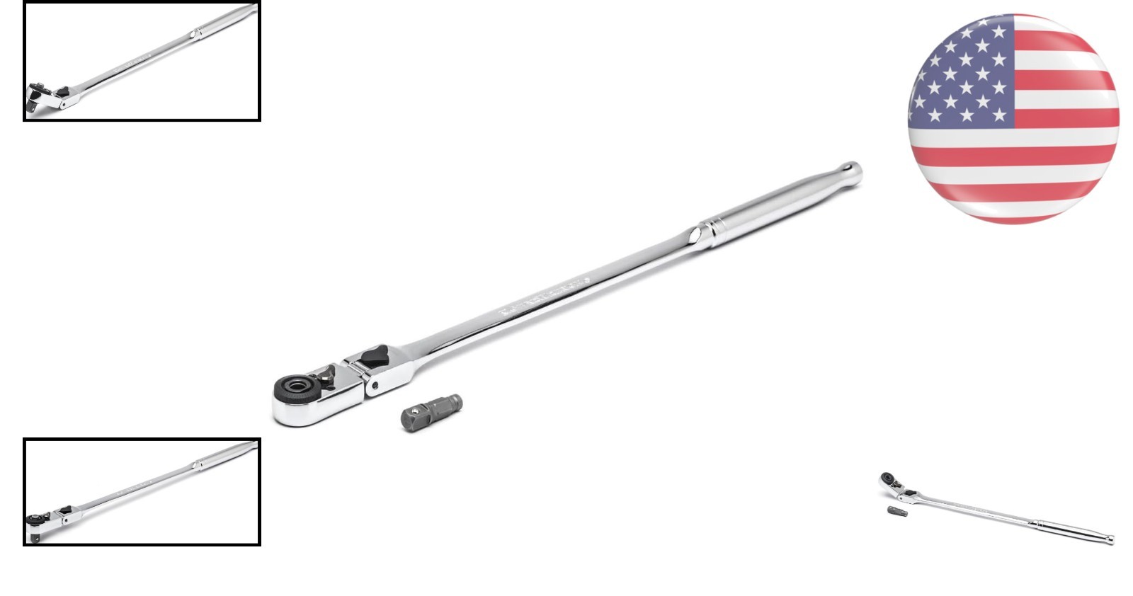Versatile 1/4″ Drive 72-Tooth Ratchet with Flex Head – Perfect for Tight Spaces