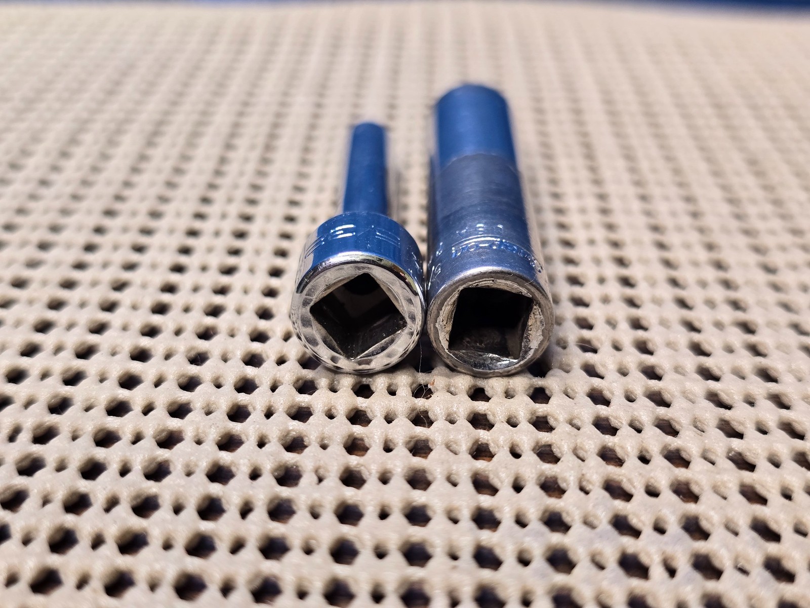 Pair of Snap On 1/4″ Dr Deep Well 6 Point Sockets STM05 5/32″ STM10 5/16″
