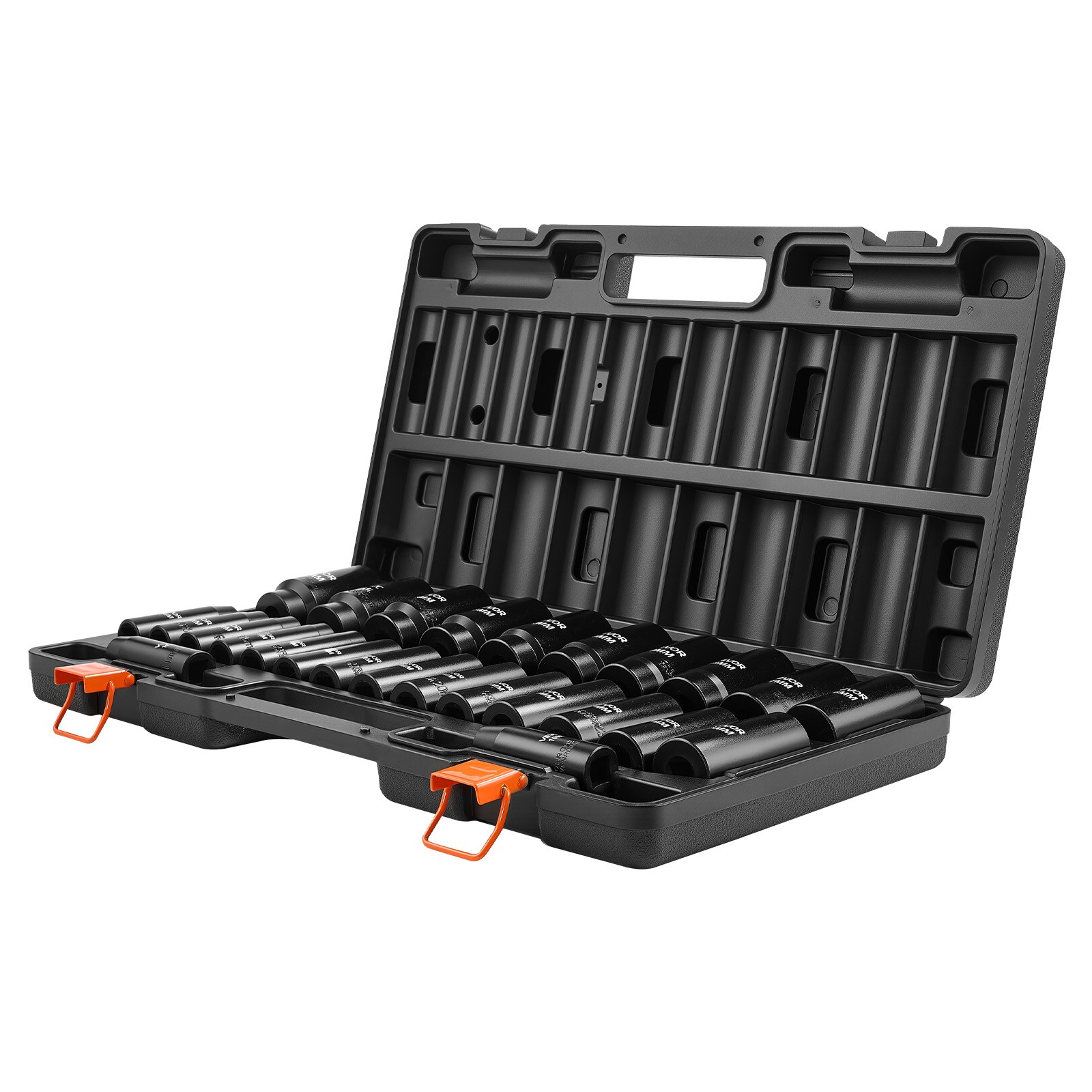 VEVOR Impact Sockets Set 1/2 Inch Drive 26 PCS Metric 10mm – 36mm Deep 6-Point