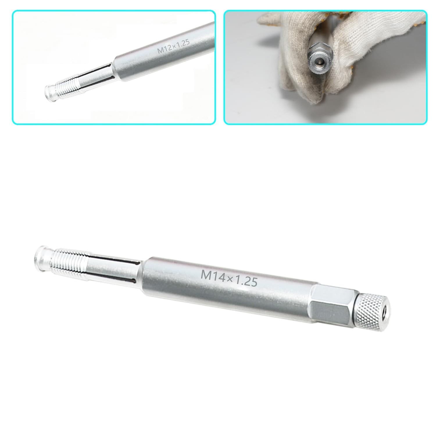 14mm Spark Plug Thread Repair Tool – M14x1.25 Back Tap for Thread Chasing, 5.27