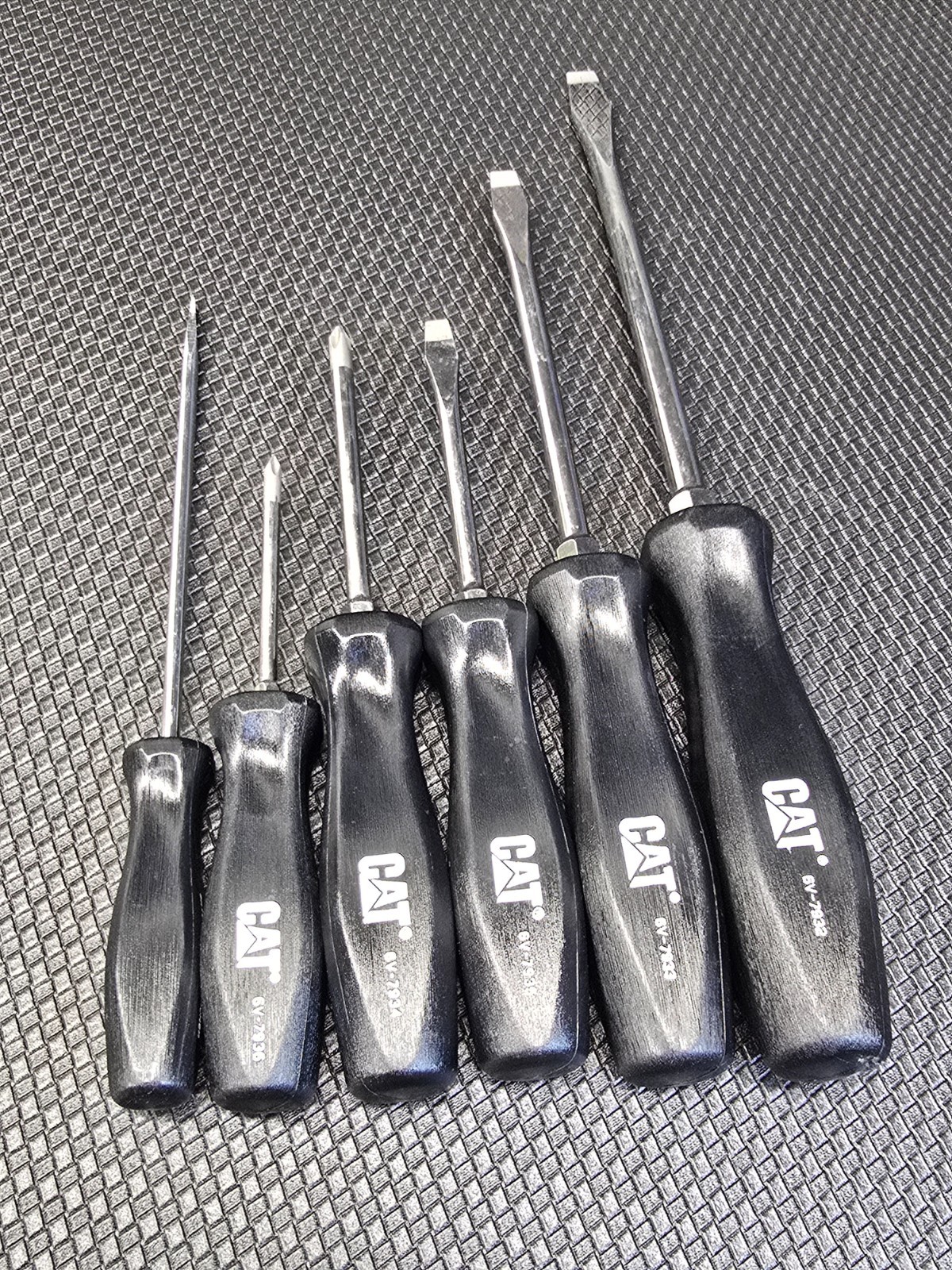 Caterpillar Cat Tools USA By Snap on 6pc Screwdriver Set Phillips Flat
