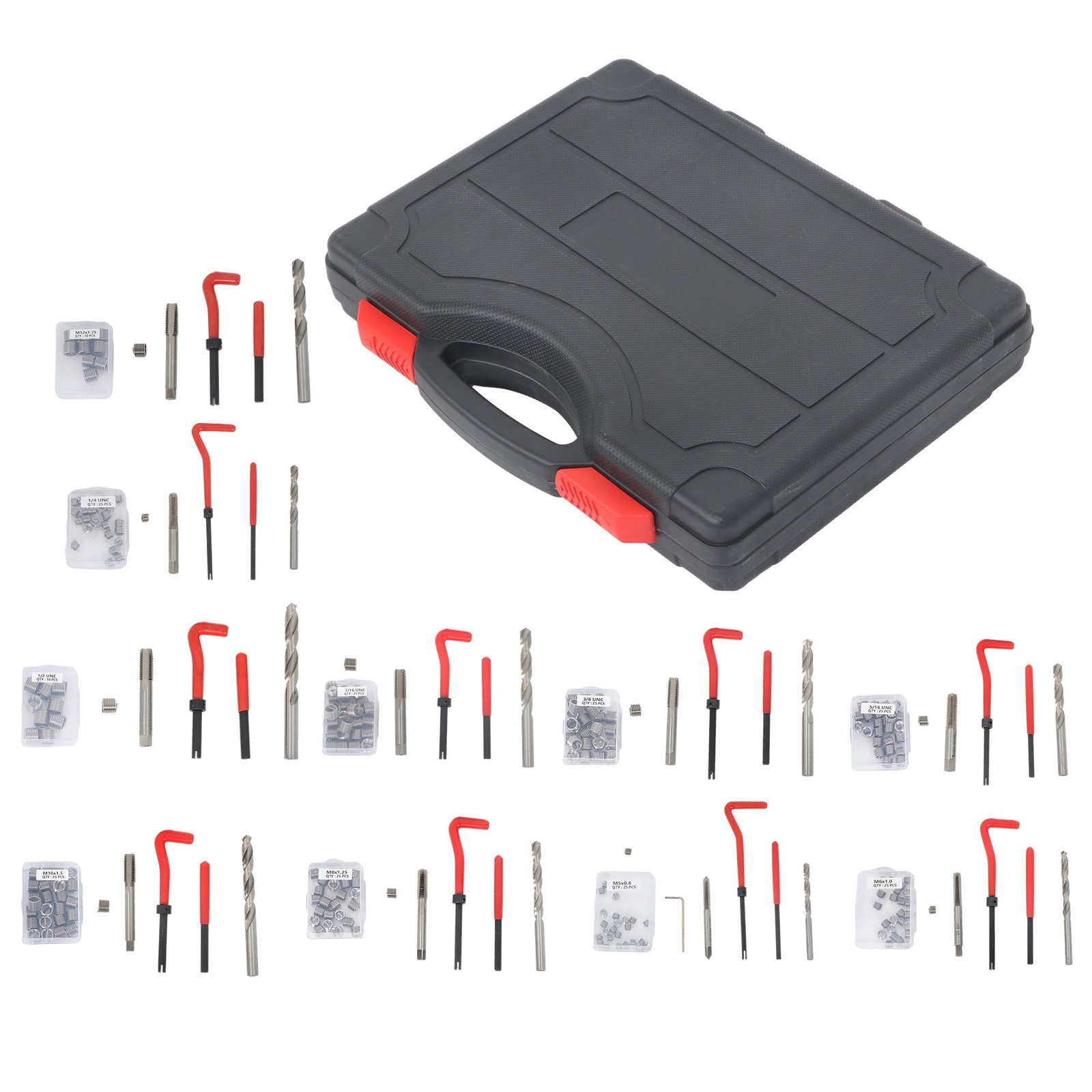 Helicoil Thread Repair Kit Thread Chaser Kits HSS Drill Helicoil Kit 261 PCS