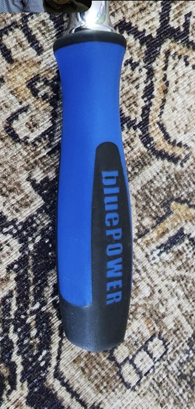 Cornwell bluePower CBRF518H 120 Point 1/2″ Drive Flex-Head Ratchet&Original Grip